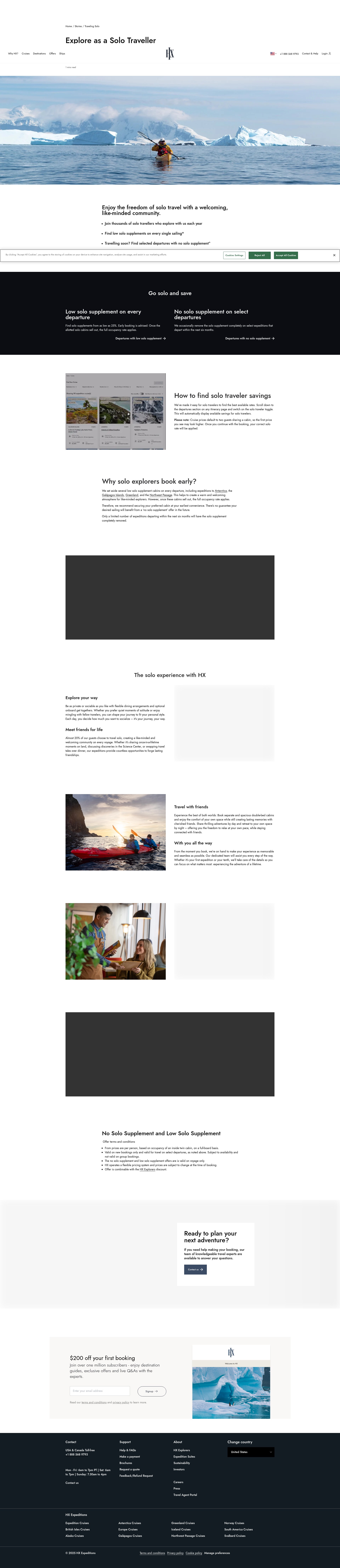 Screenshot of travelhx.com