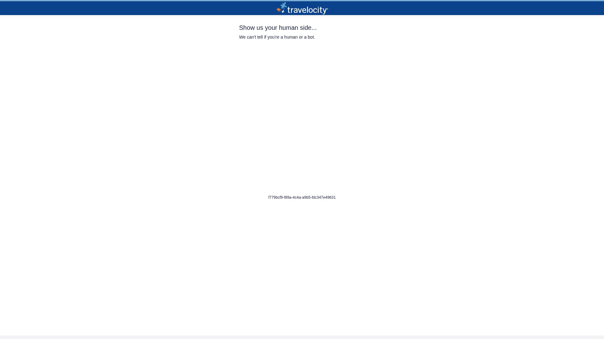Screenshot of travelocity.com