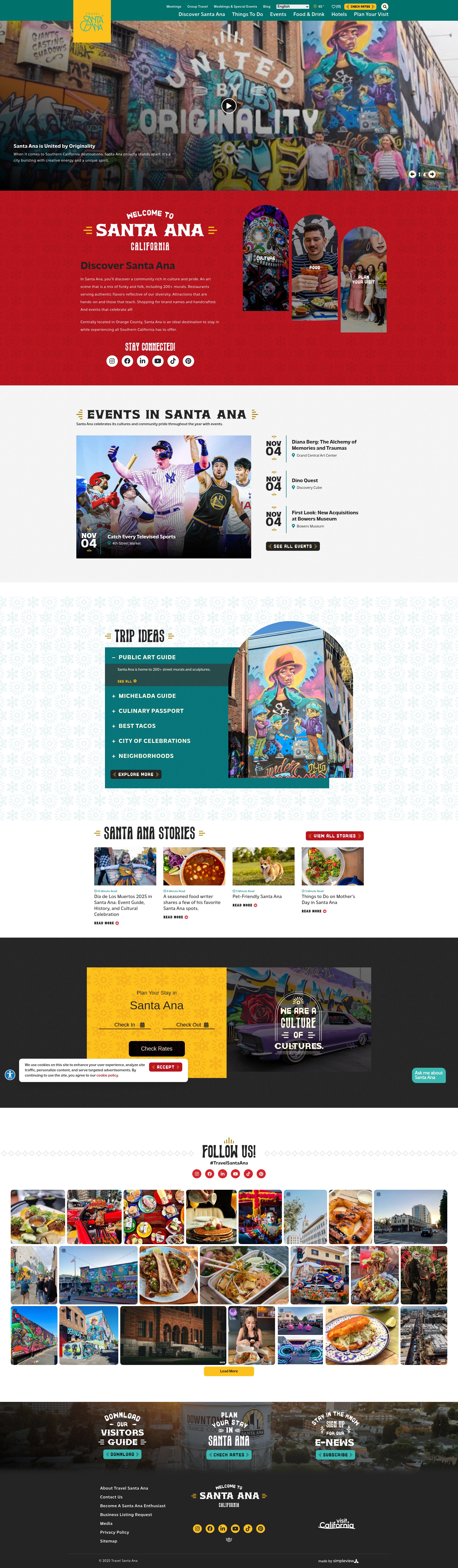 Screenshot of travelsantaana.com