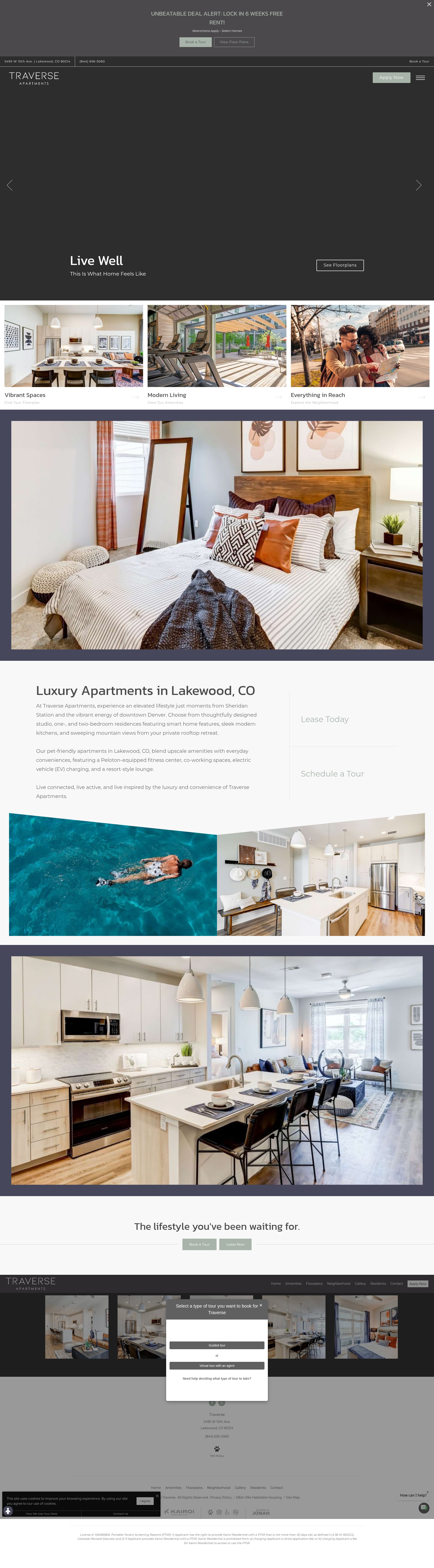 Screenshot of traverseapts.com