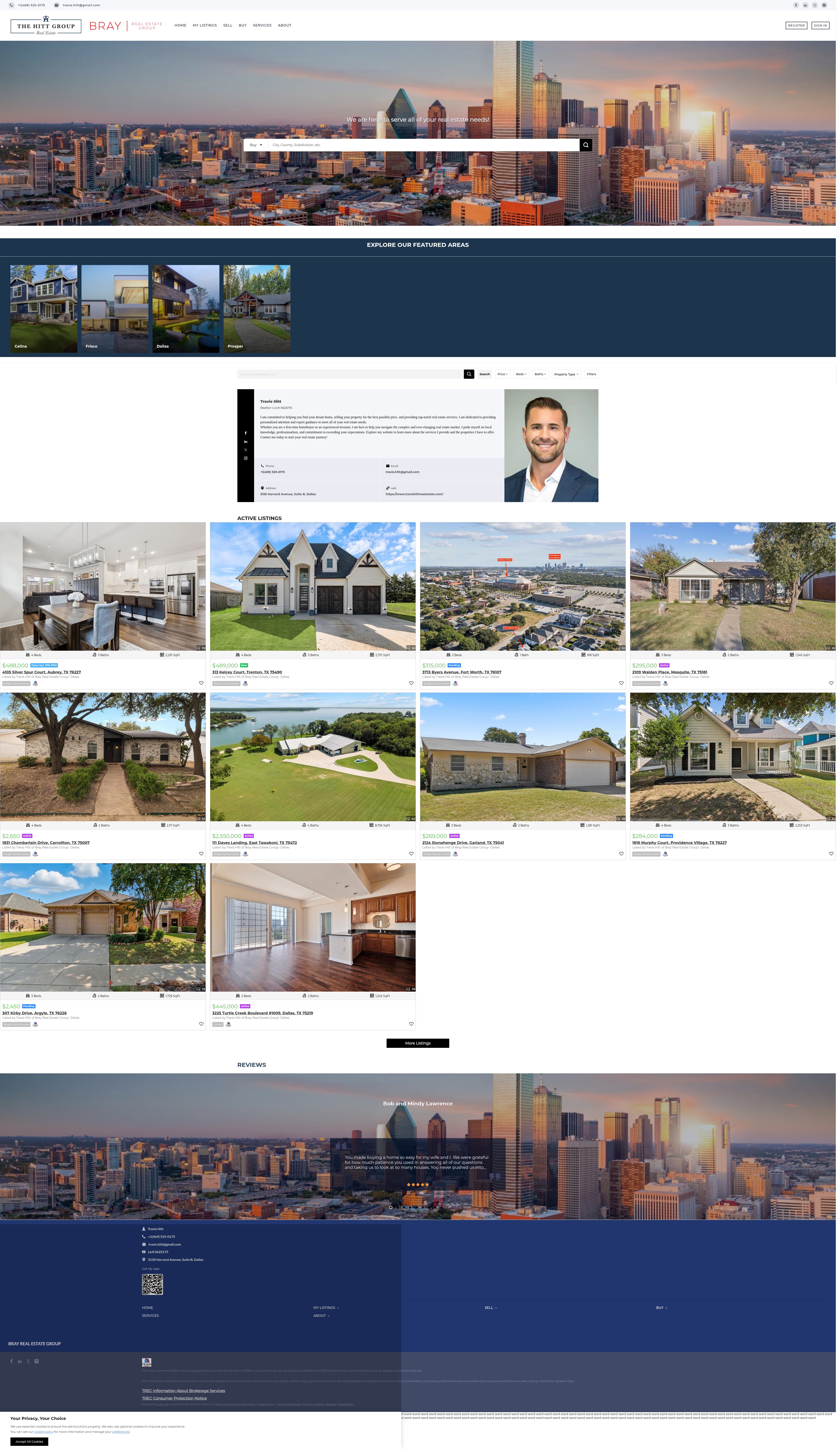Screenshot of travishittrealestate.com