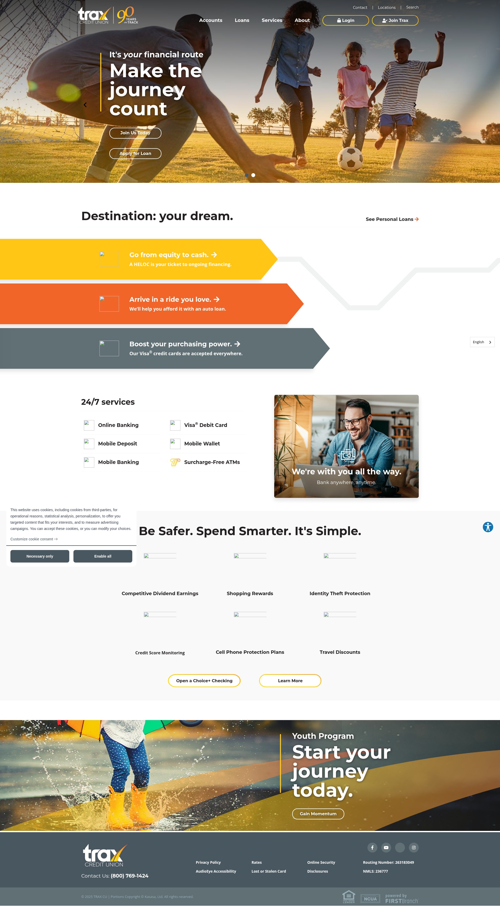 Screenshot of traxcu.com
