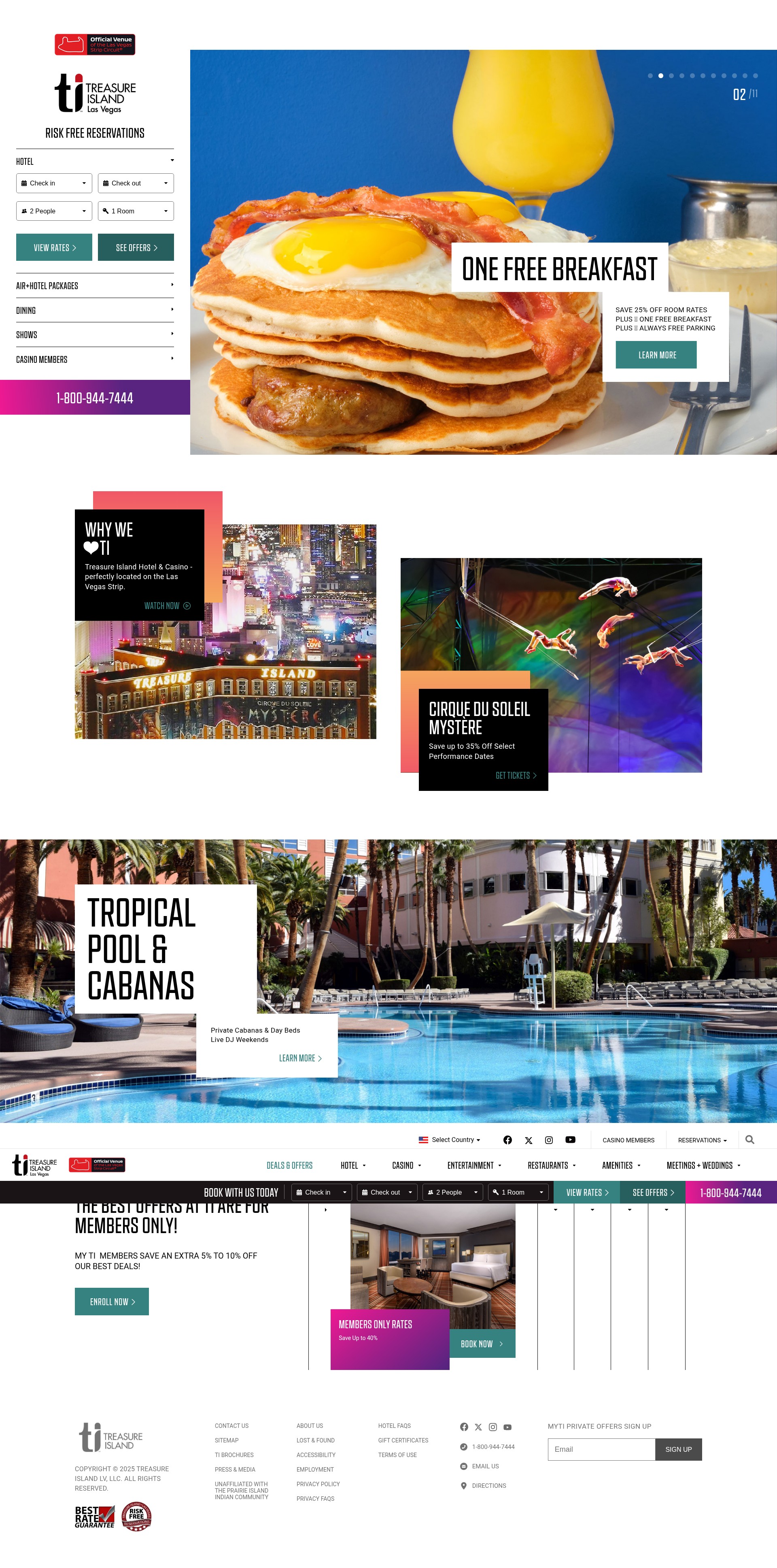 Screenshot of treasureisland.com