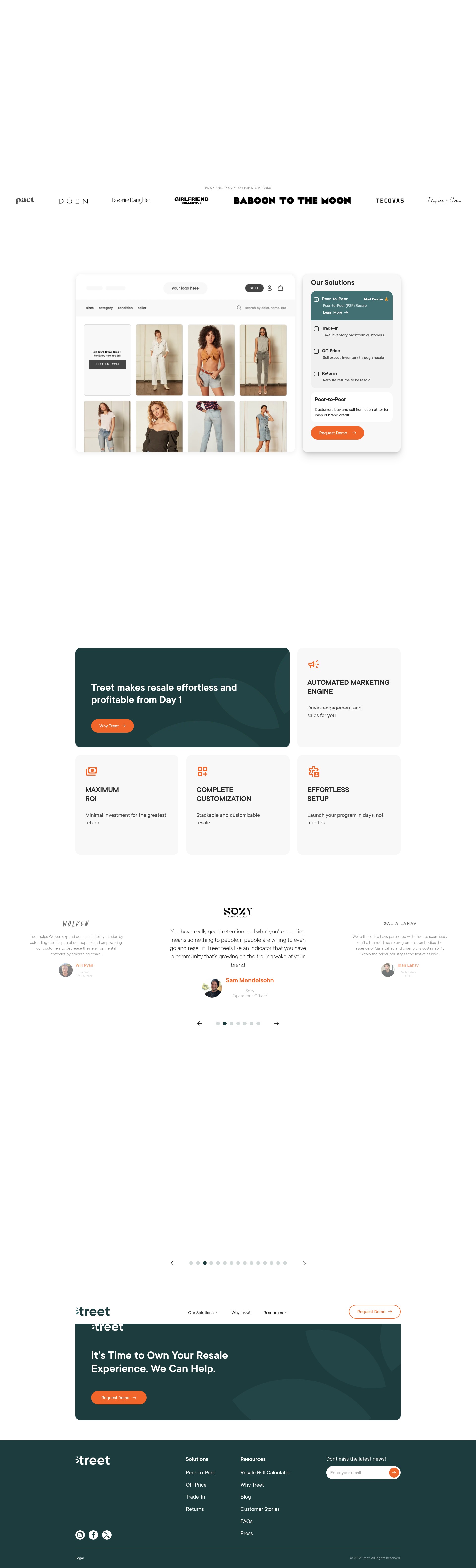 Screenshot of treet.co