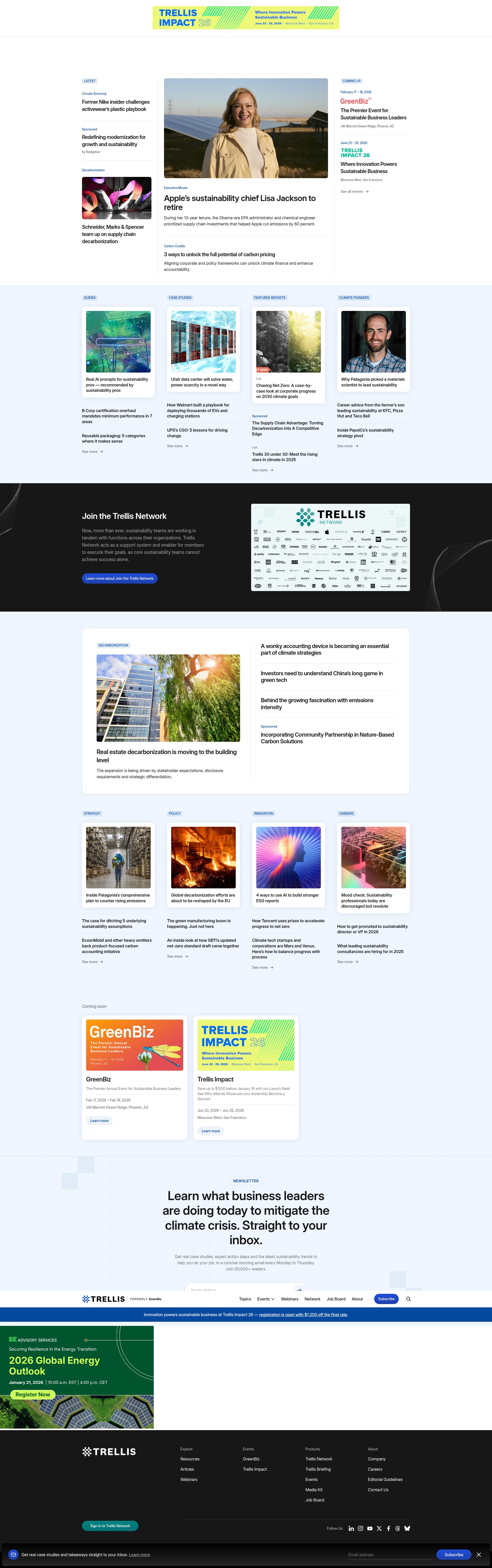 Screenshot of trellis.net