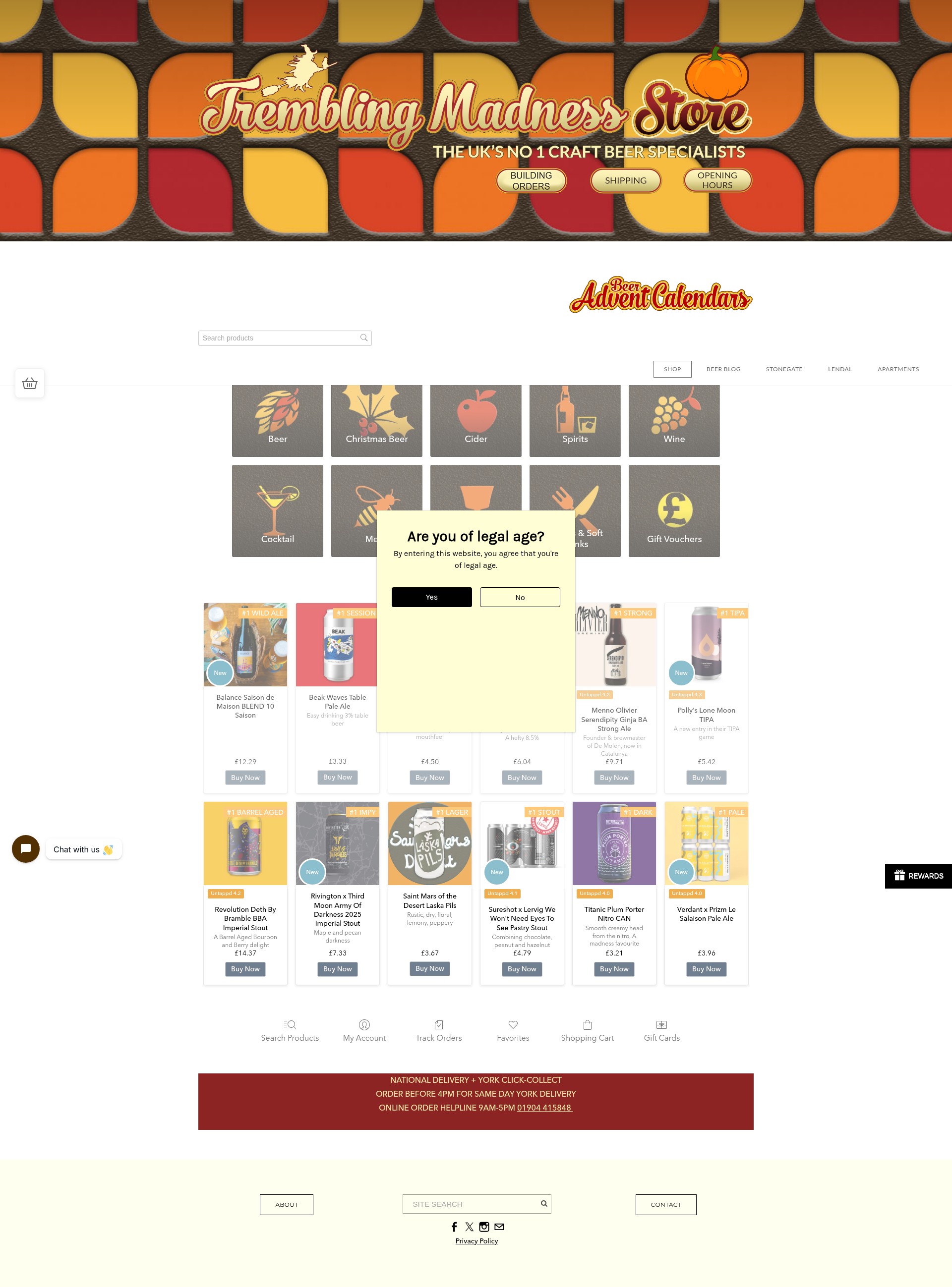 Screenshot of tremblingmadness.co.uk
