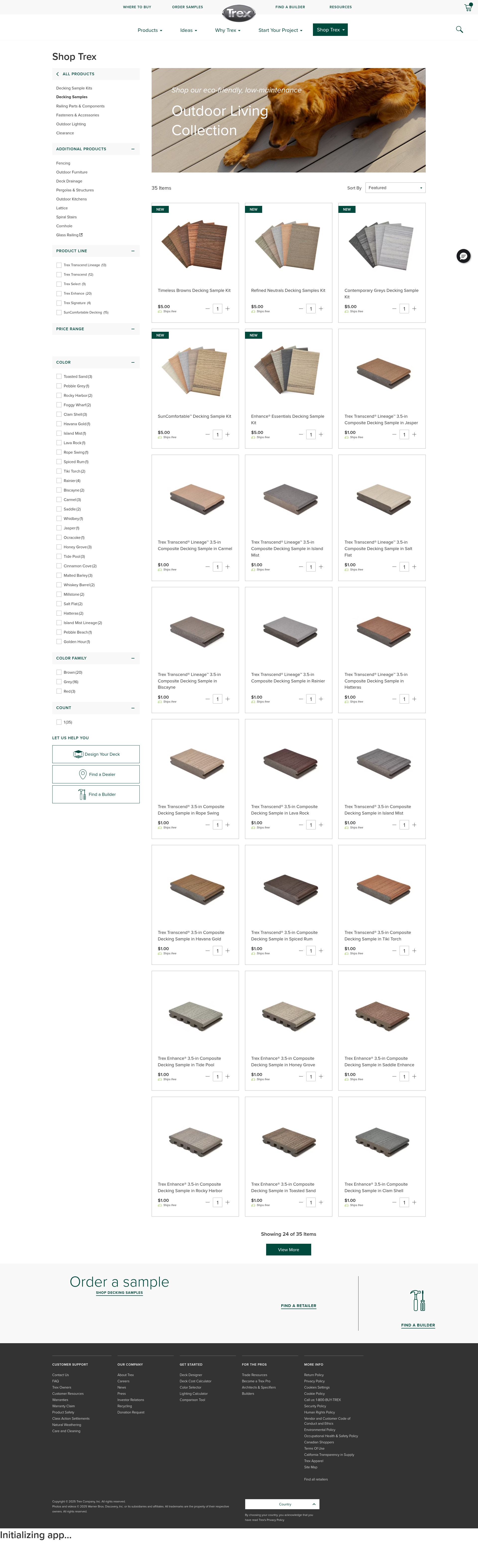 Screenshot of trex.com