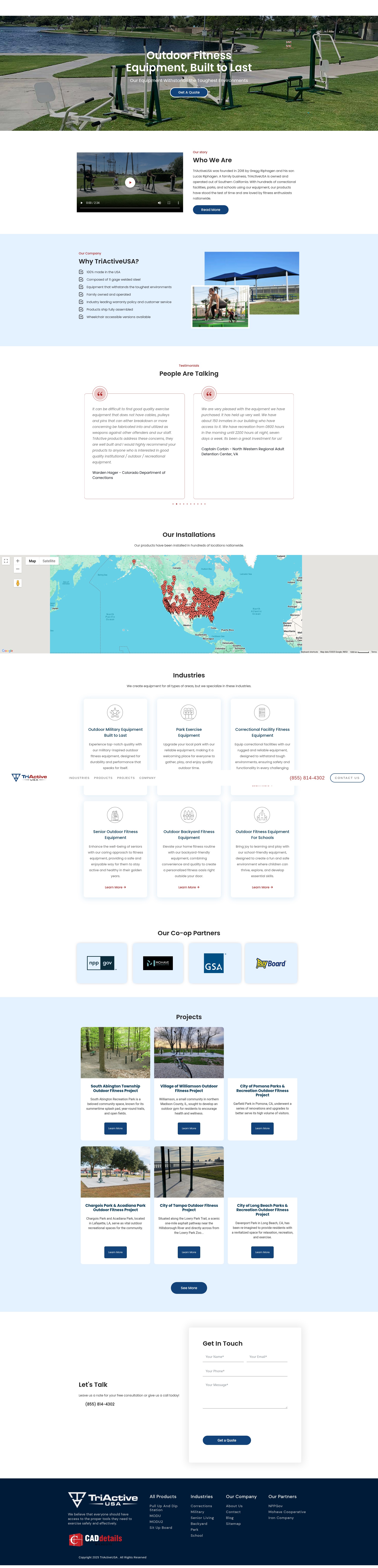 Screenshot of triactiveusa.com