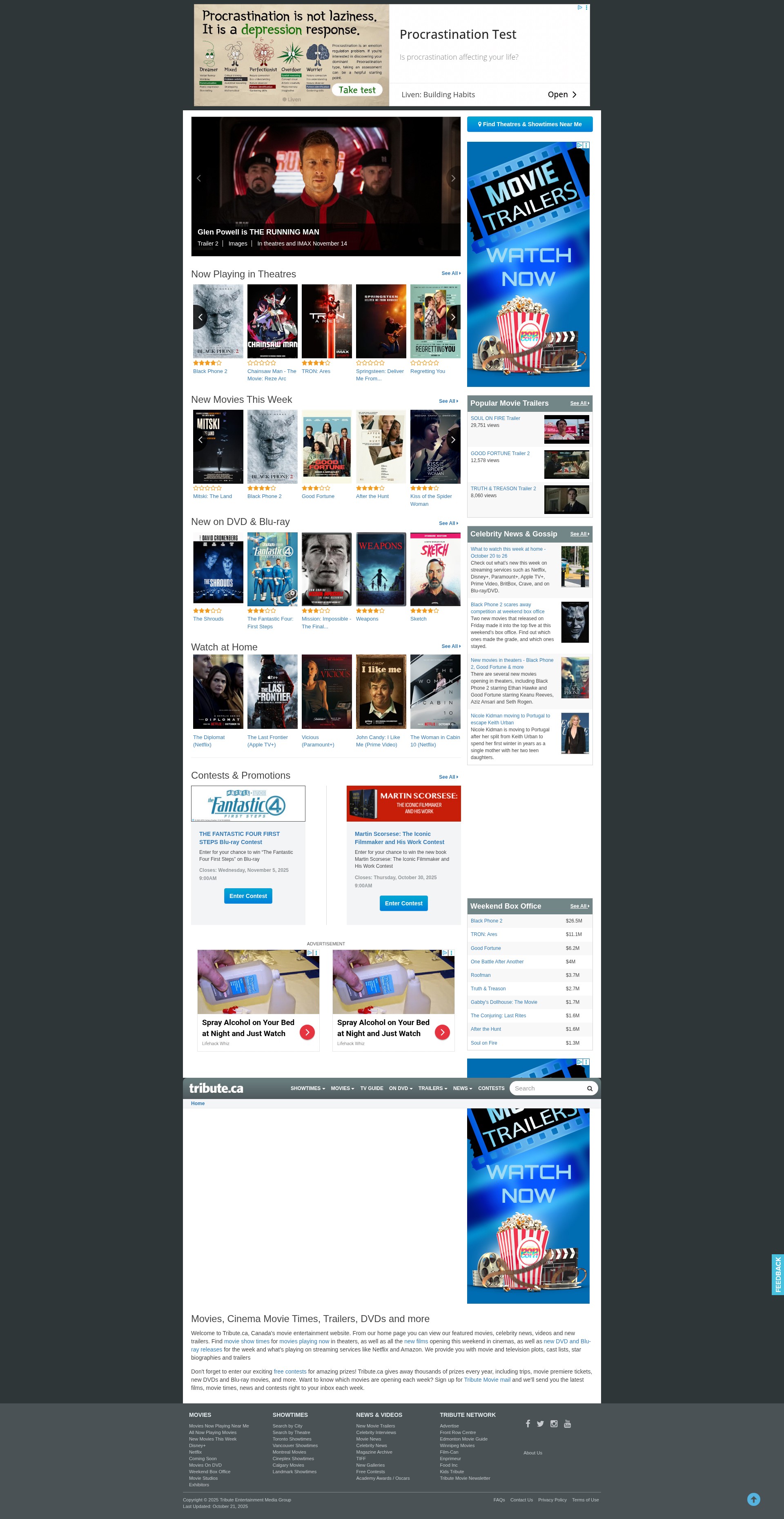 Screenshot of tribute.ca