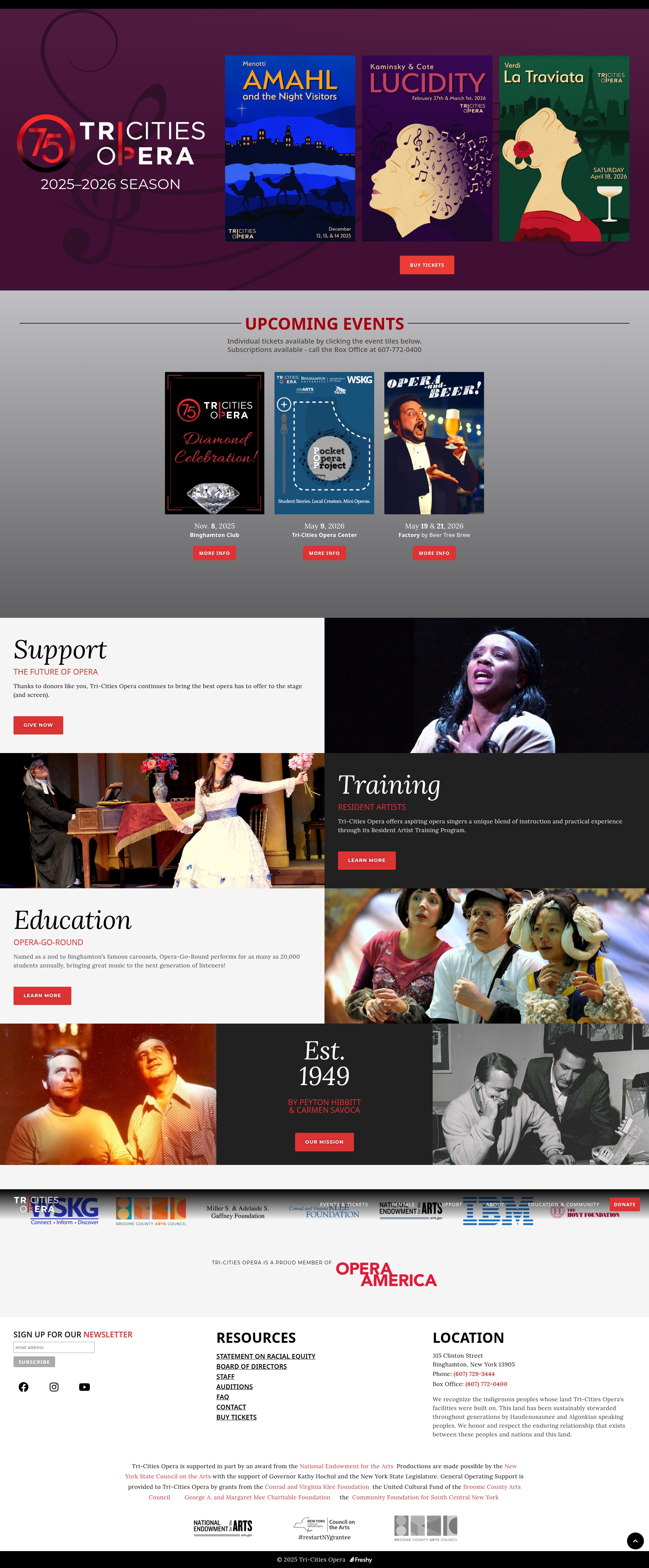 Screenshot of tricitiesopera.com