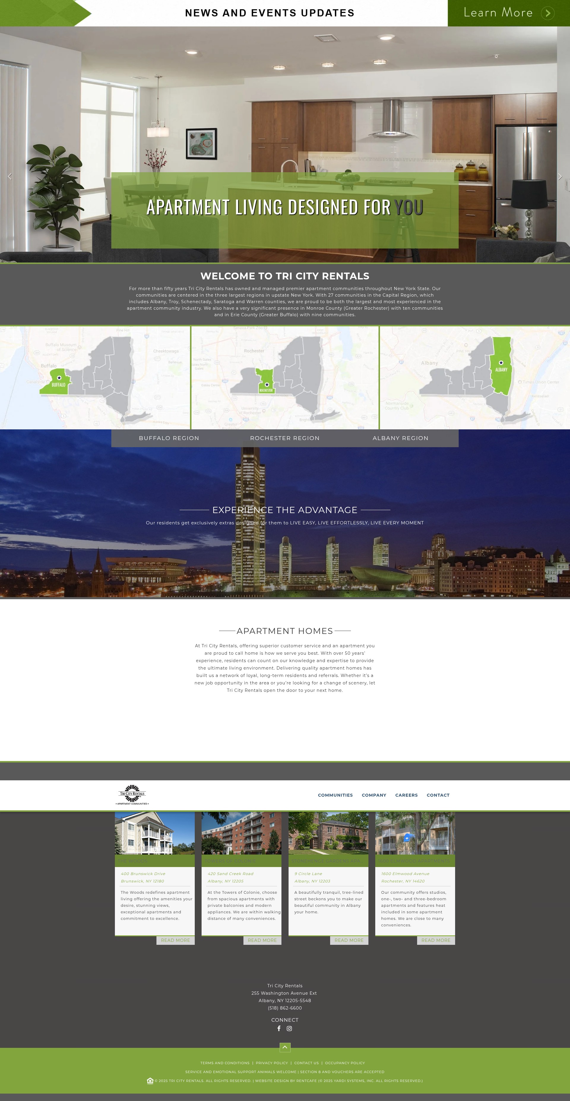 Screenshot of tricityrentals.com