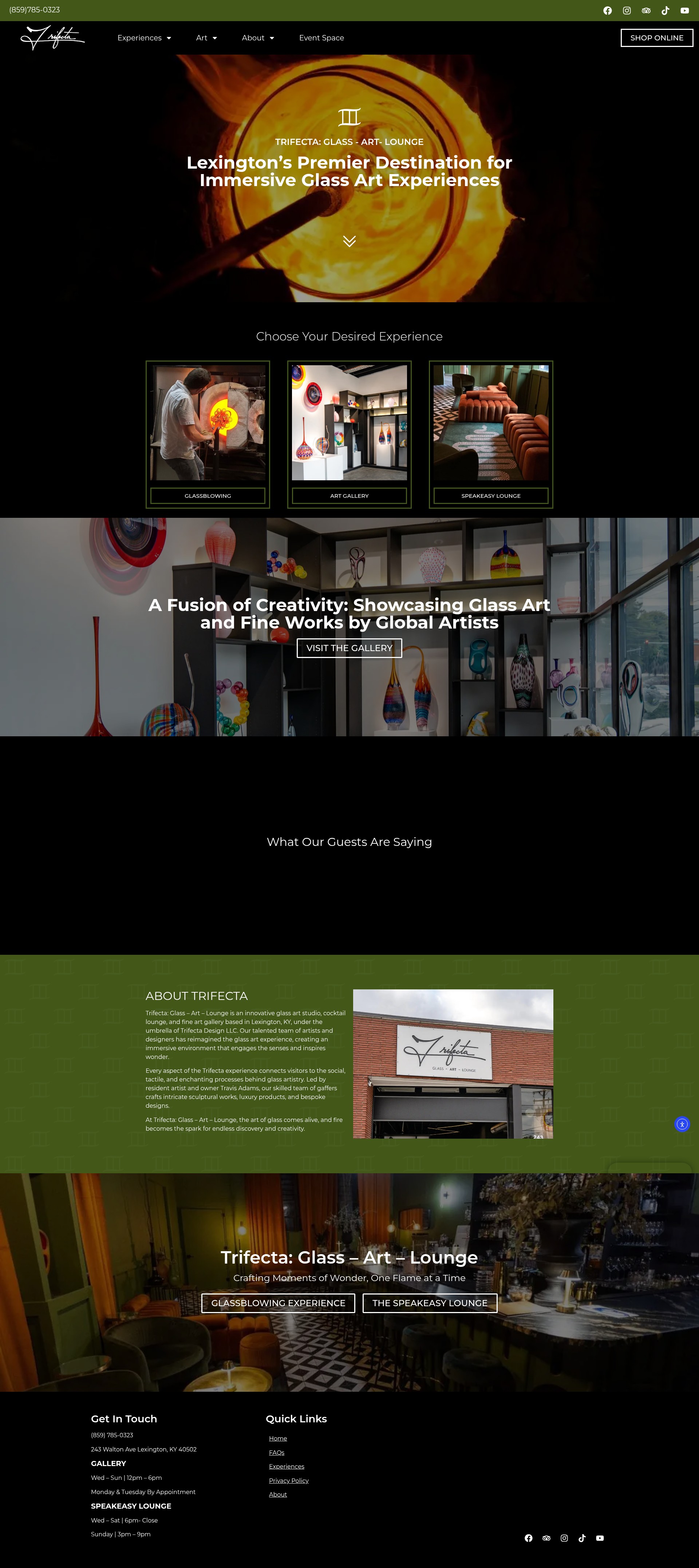 Screenshot of trifectadesignstudio.com
