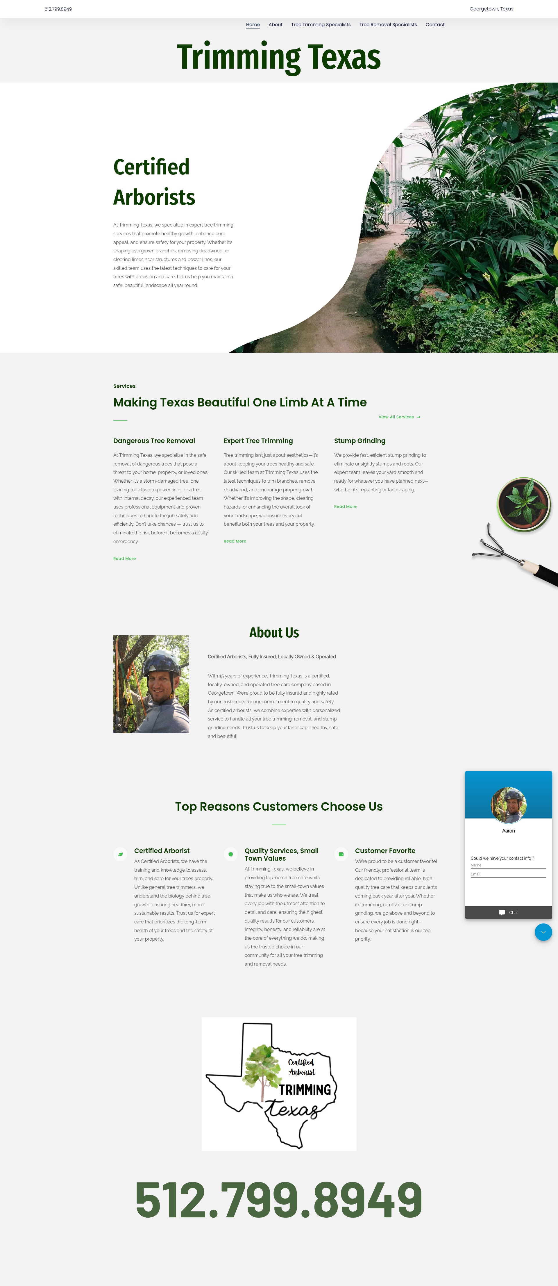 Screenshot of trimmingtexas.com