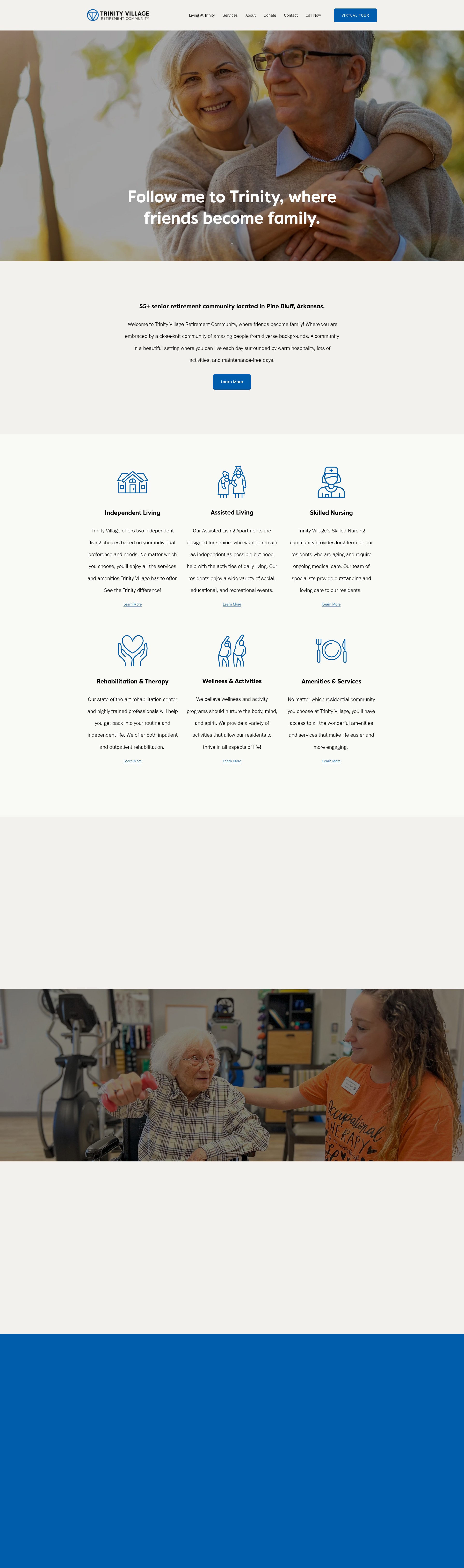 Screenshot of trinityvillageretirement.com
