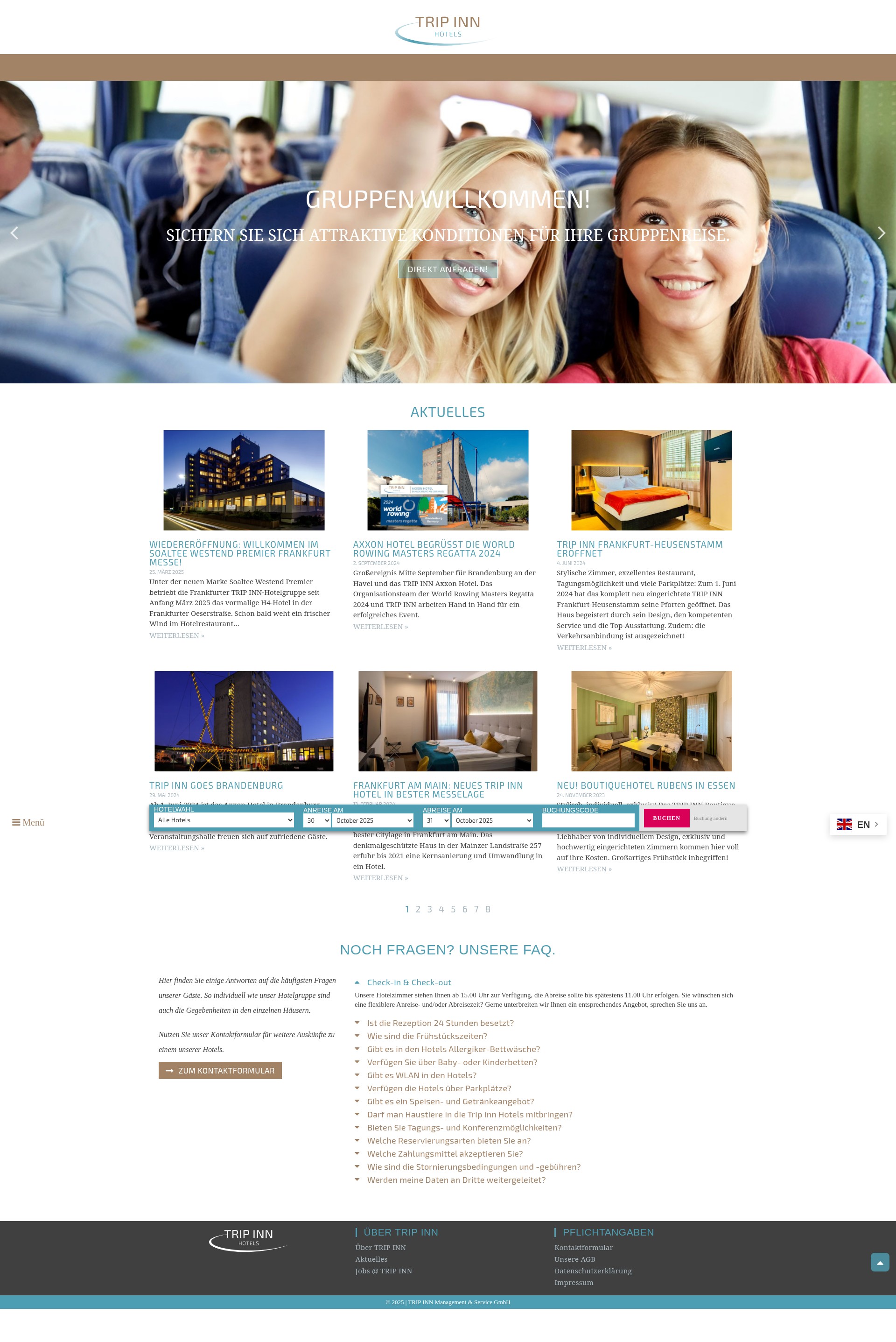 Screenshot of tripinn-hotels.com