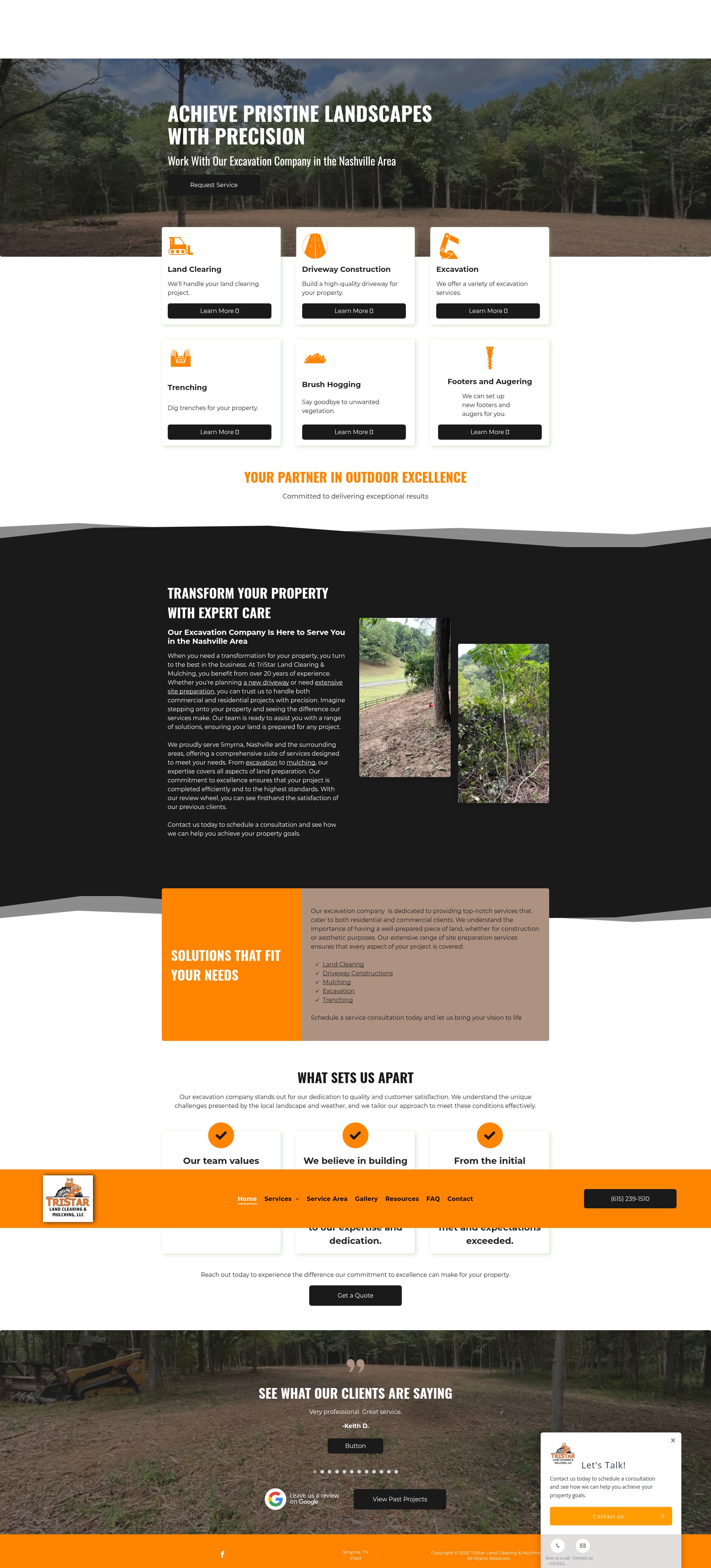 Screenshot of tristarlandclearing.com