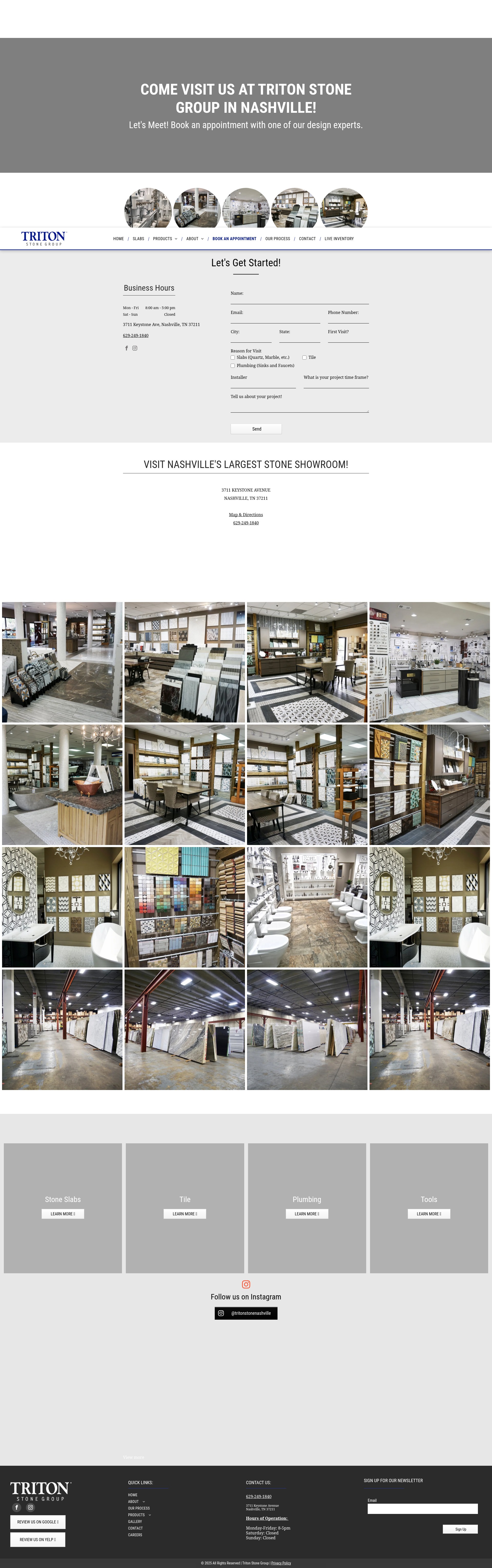 Screenshot of tritonstonenashville.com