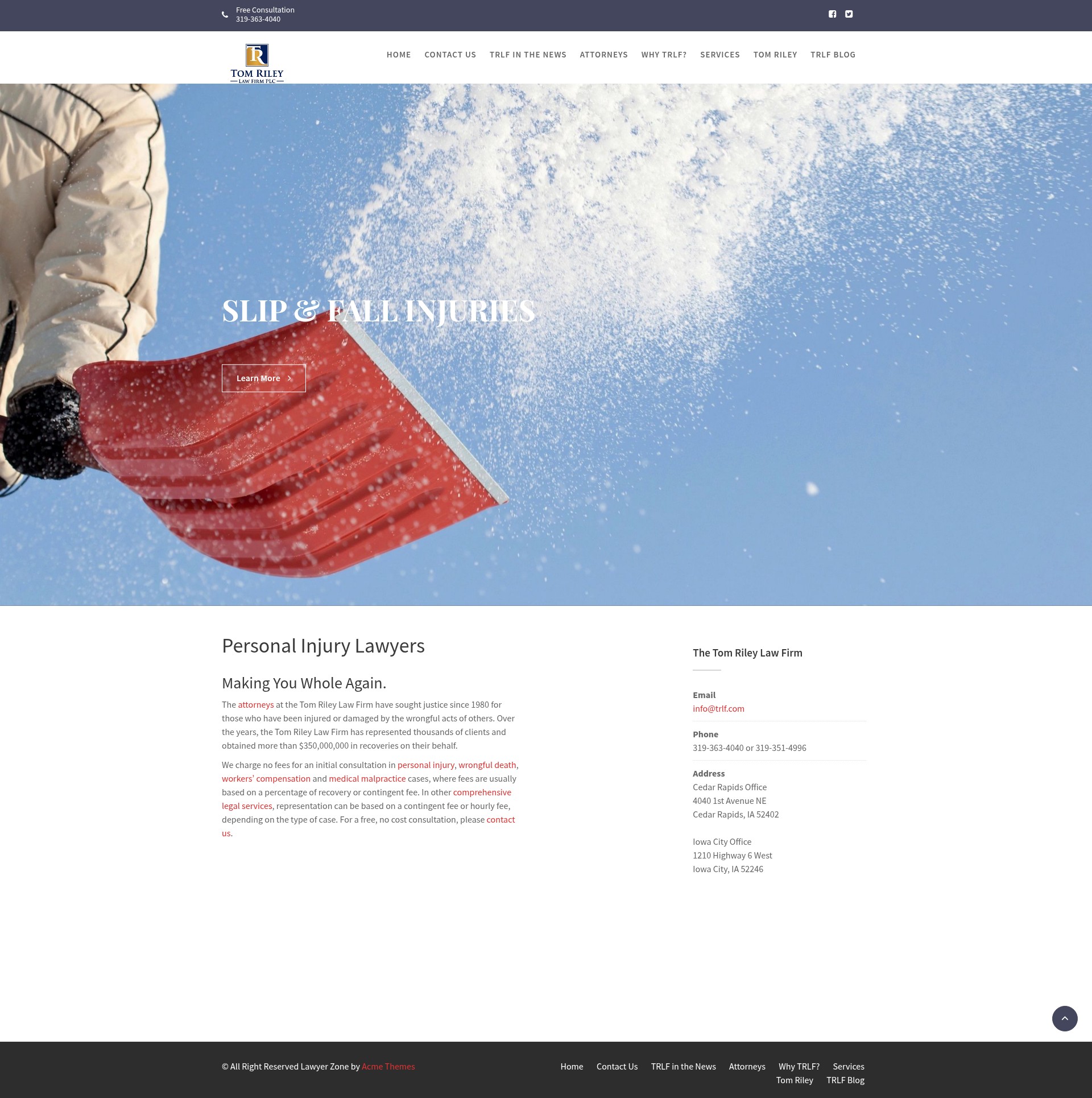 Screenshot of trlf.com