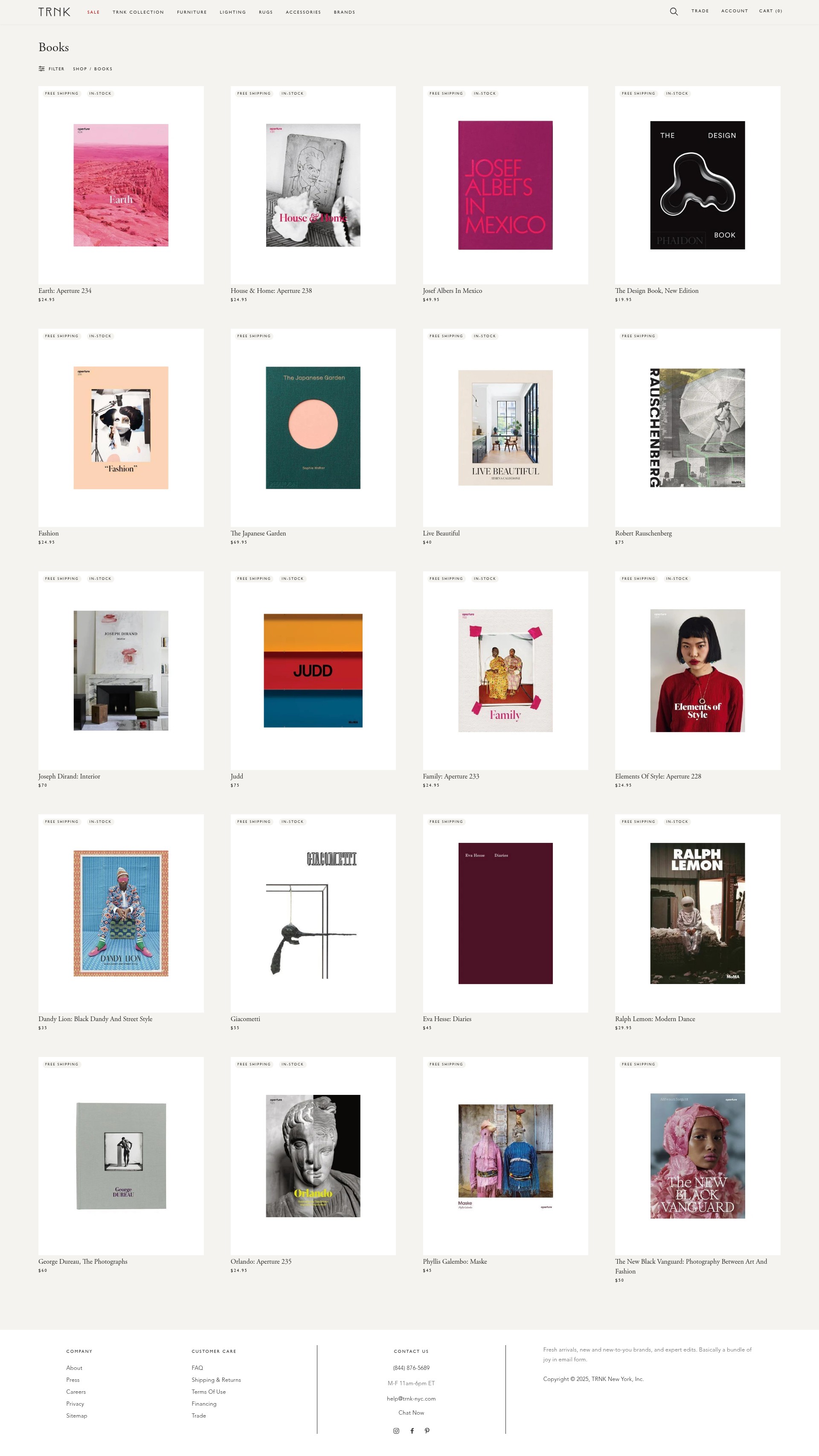 Screenshot of trnk-nyc.com