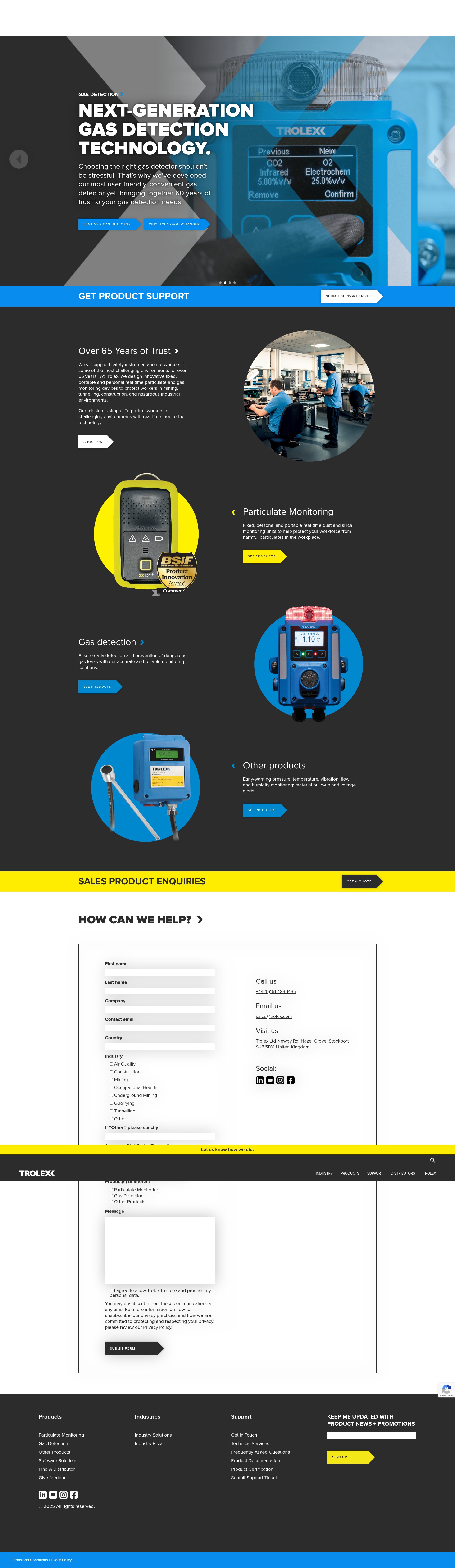 Screenshot of trolex.com