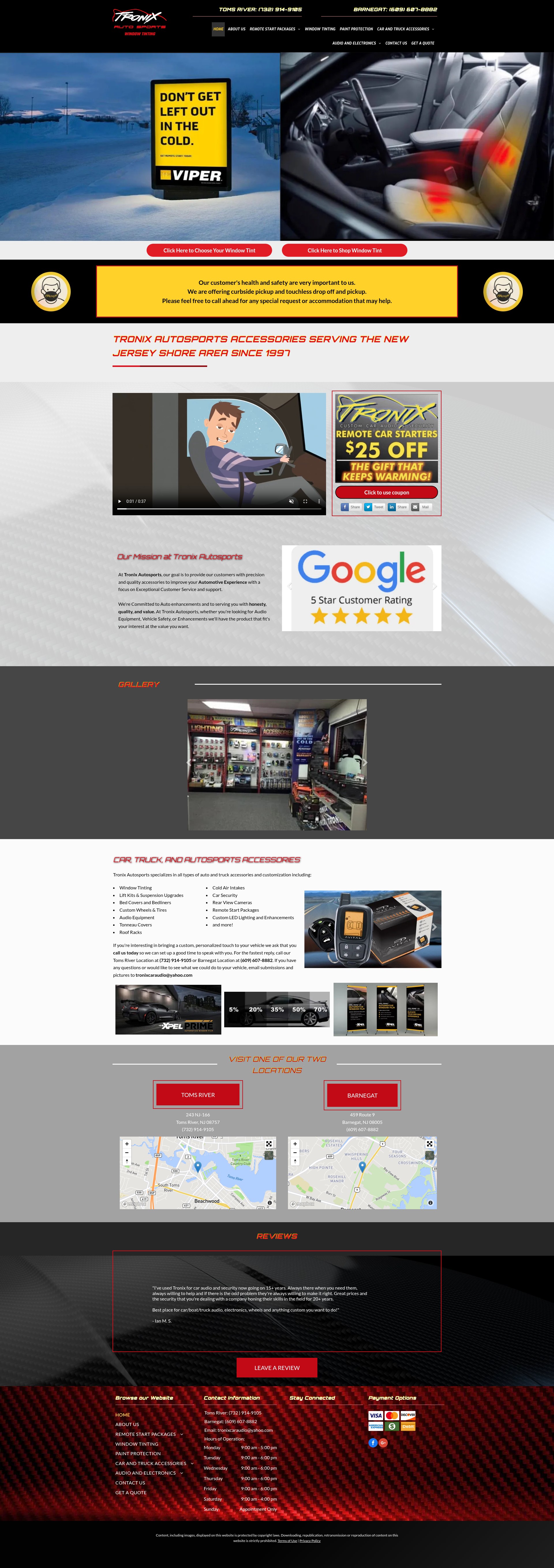 Screenshot of tronixautosports.com