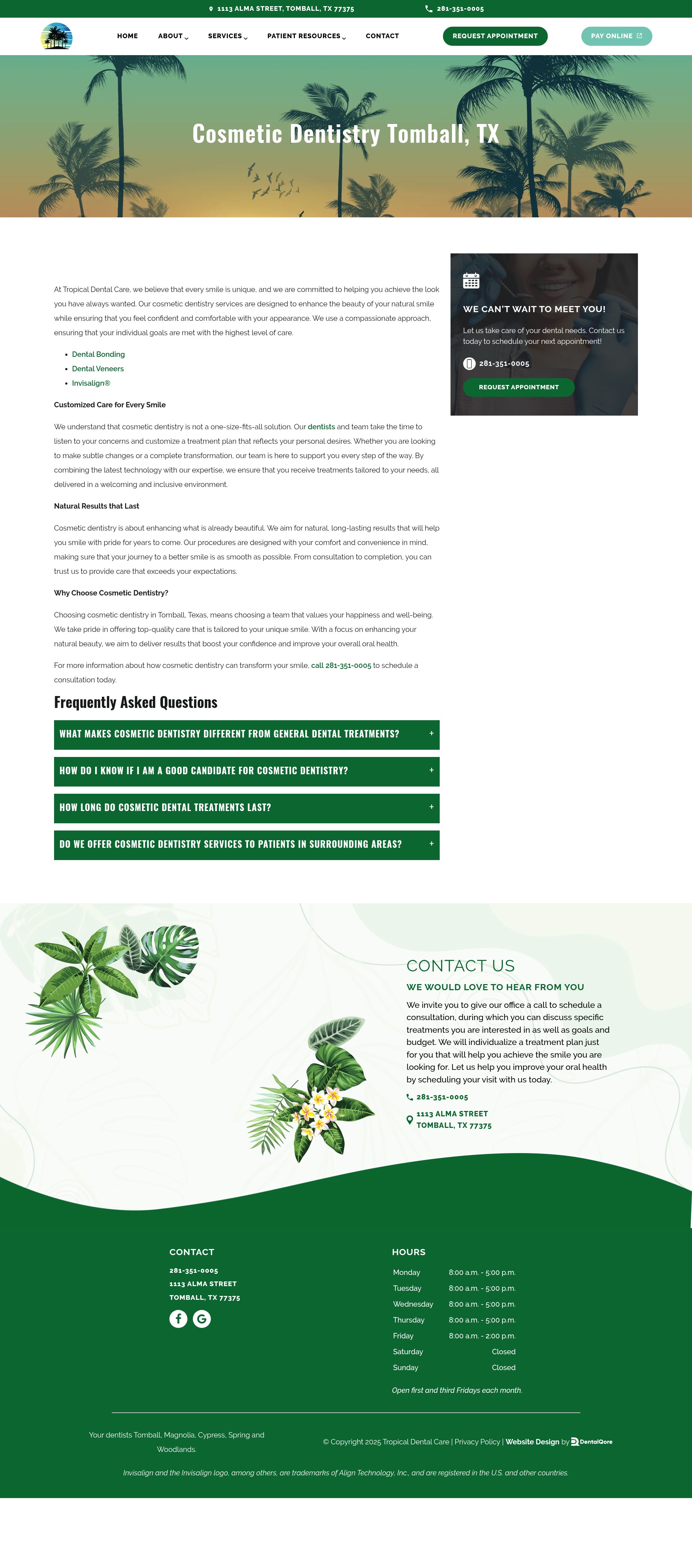 Screenshot of tropicaldentist.com