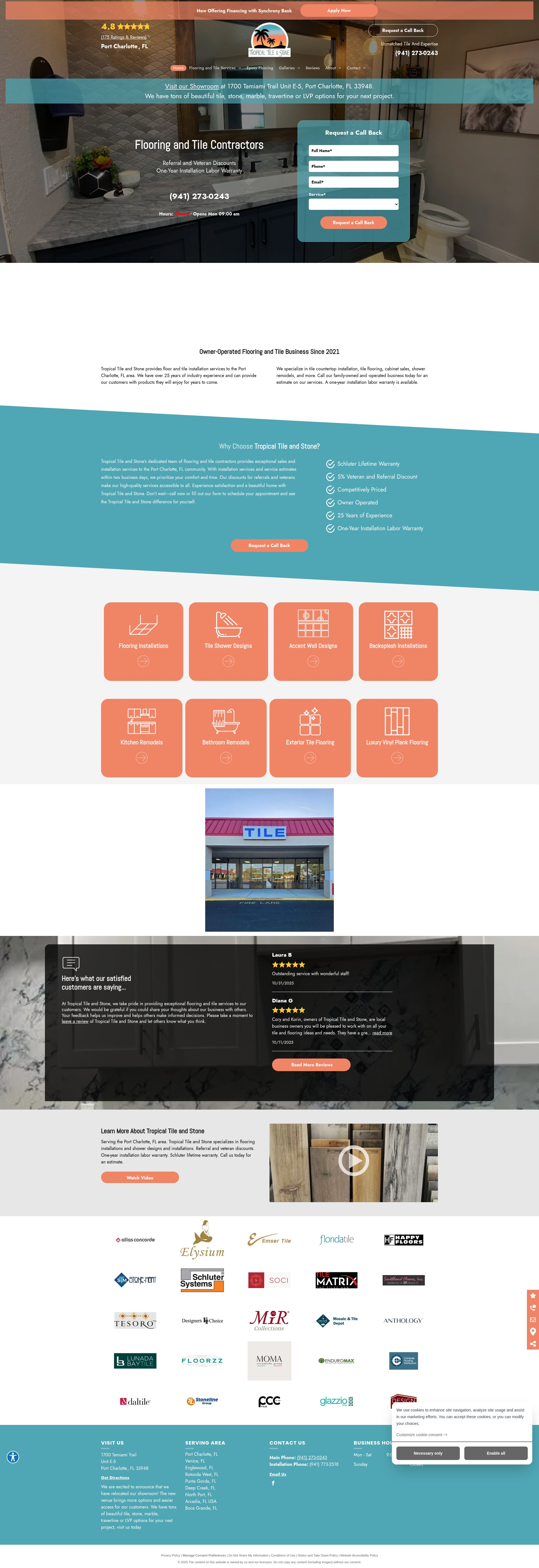 Screenshot of tropicaltileandstone.com