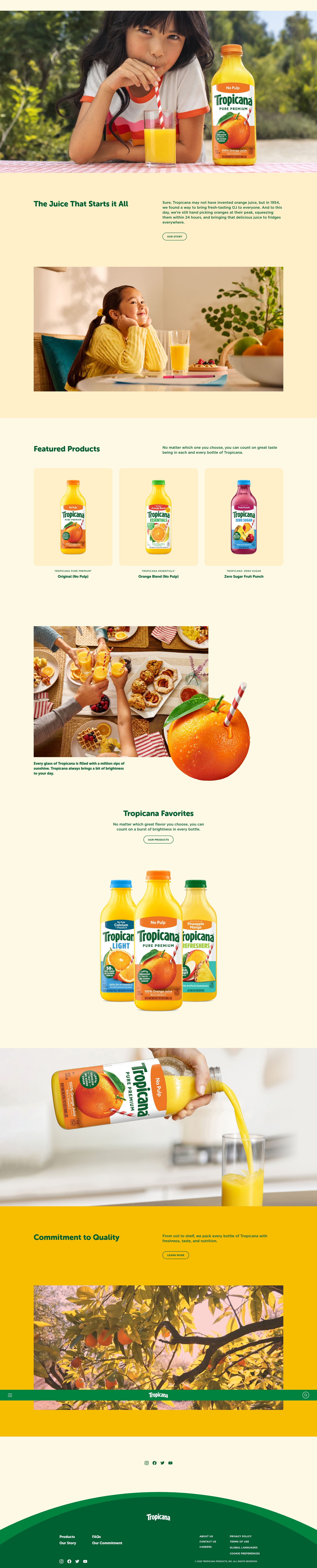 Screenshot of tropicana.com