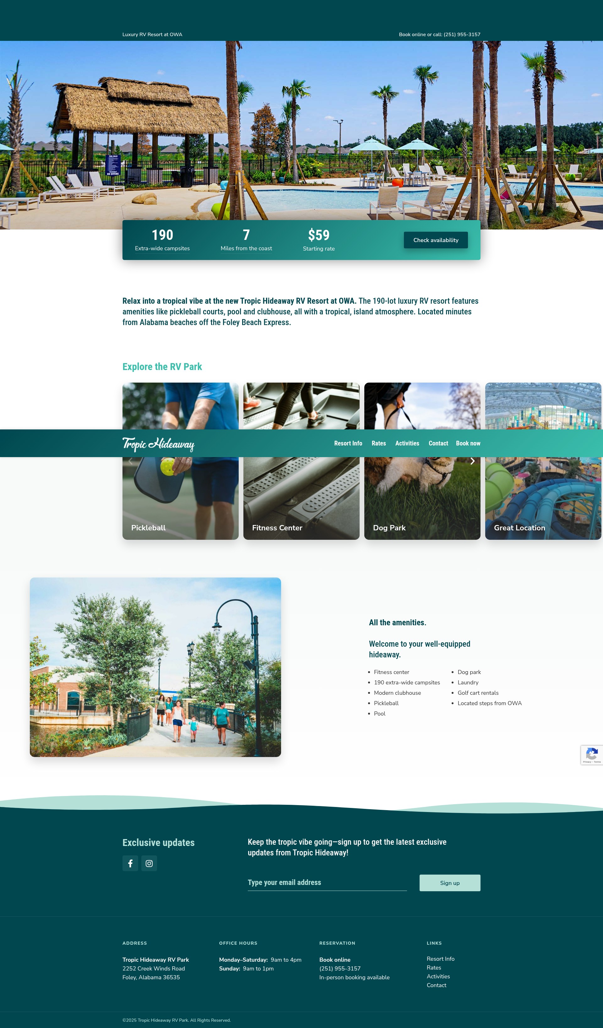 Screenshot of tropichideaway.com