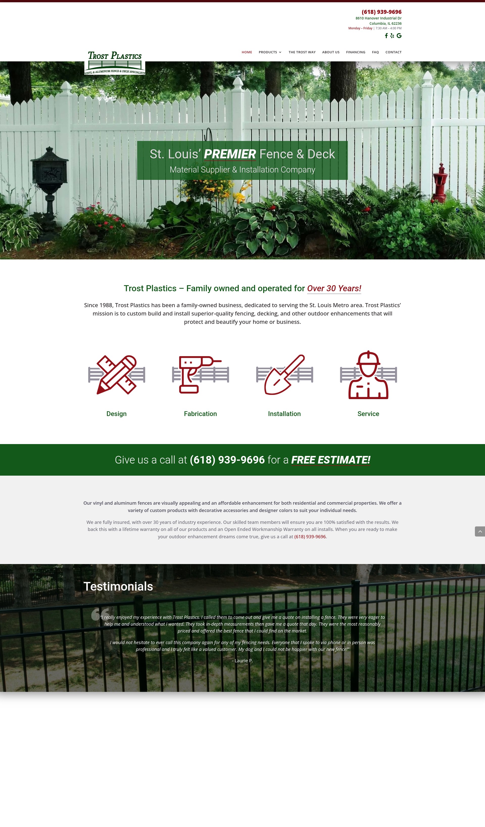 Screenshot of trostplastics.com