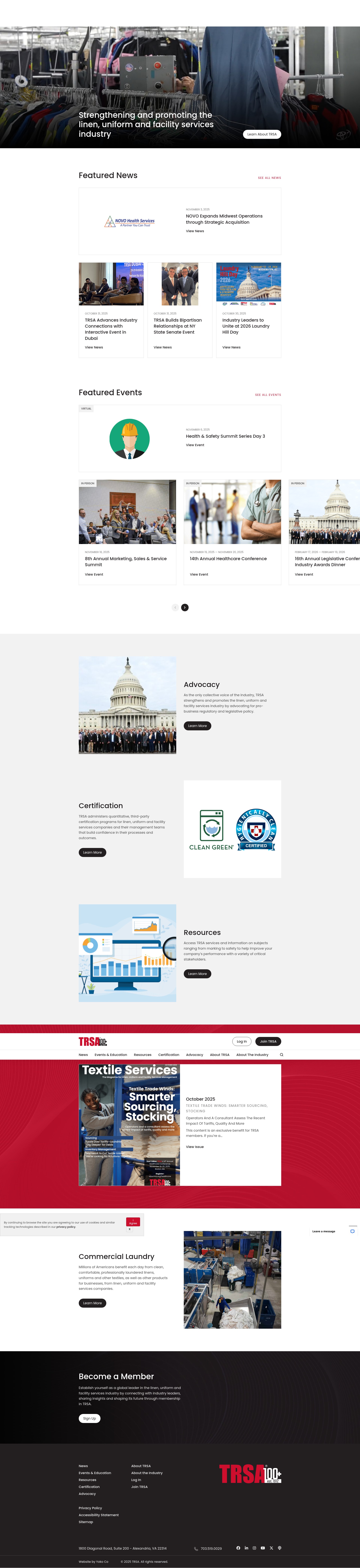 Screenshot of trsa.org