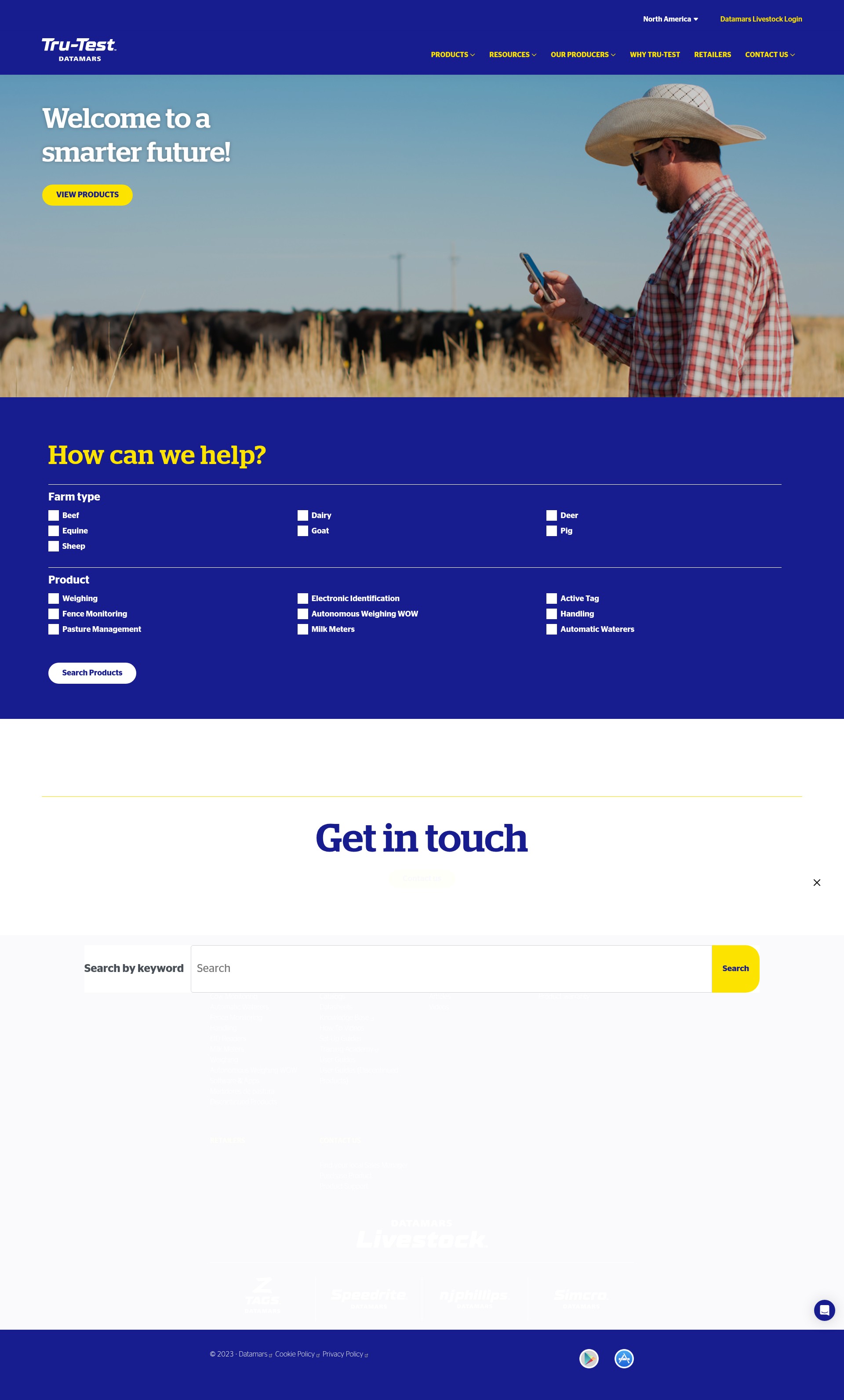 Screenshot of tru-test.com