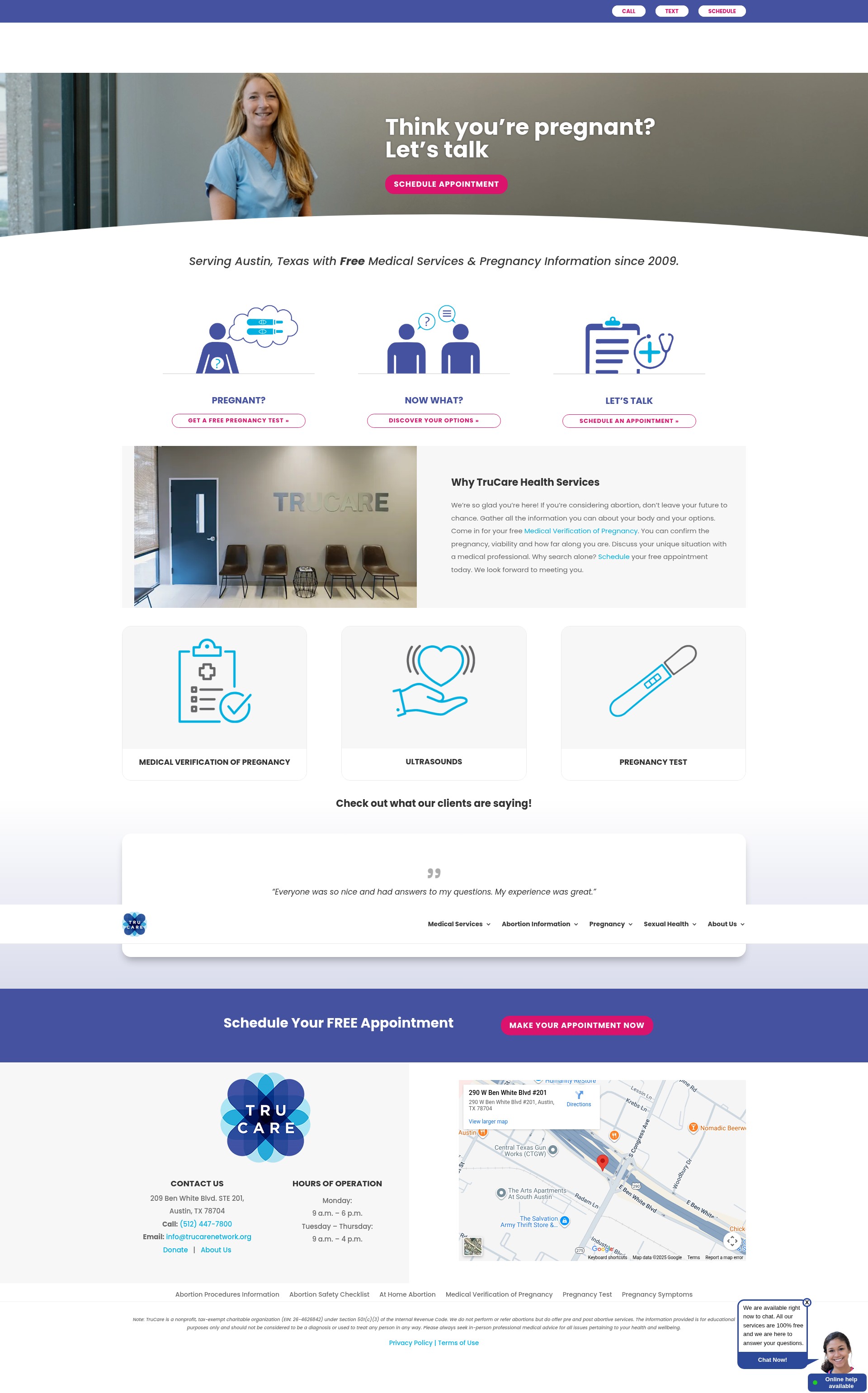 Screenshot of trucareclinic.com