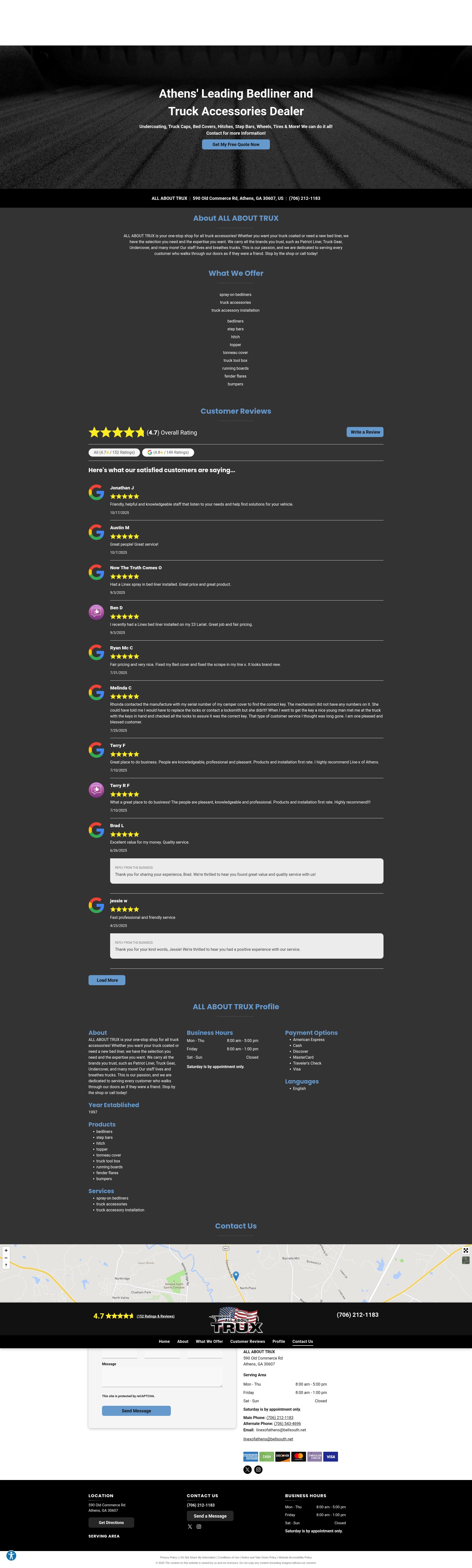 Screenshot of truckaccessoriesathens.com