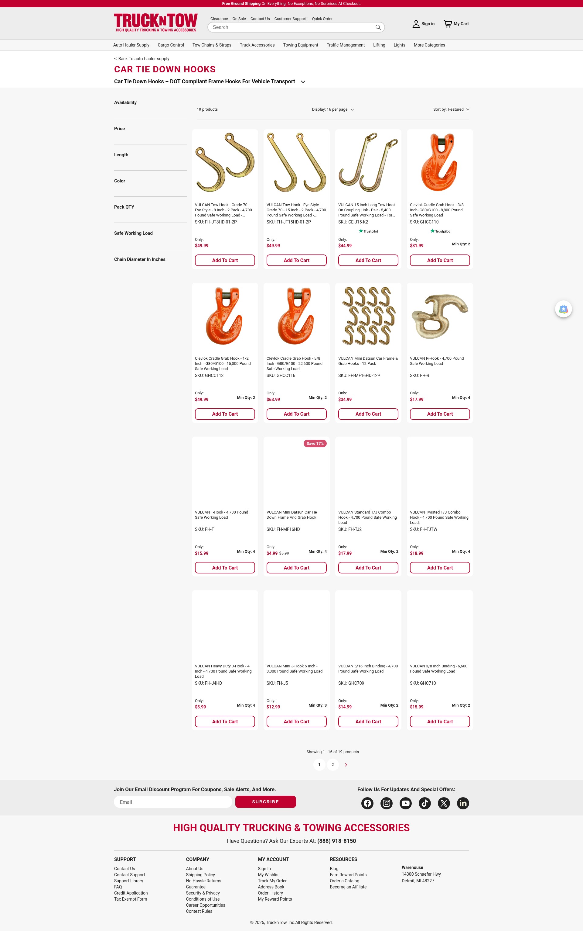 Screenshot of truckntow.com