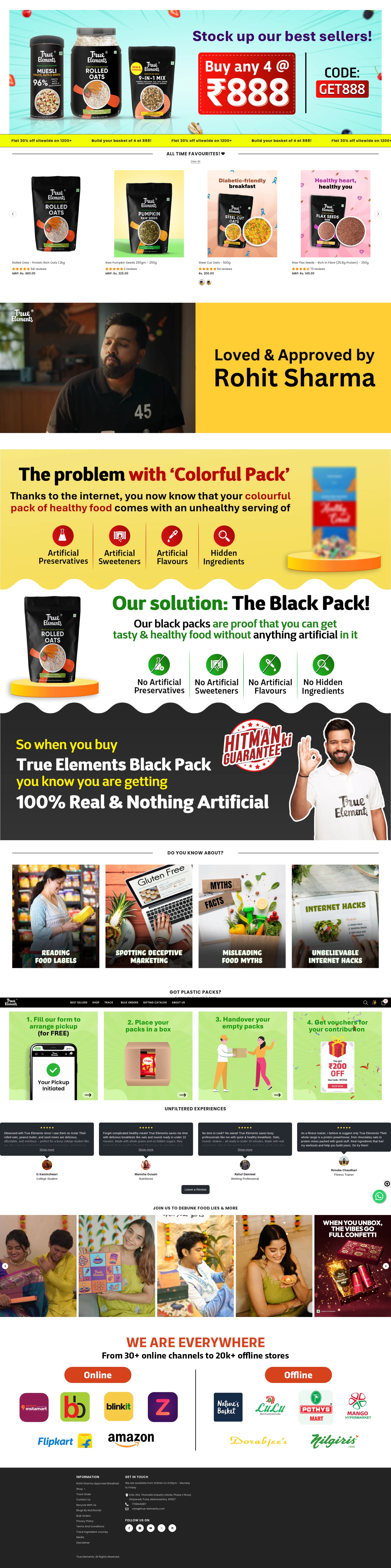 Screenshot of true-elements.com