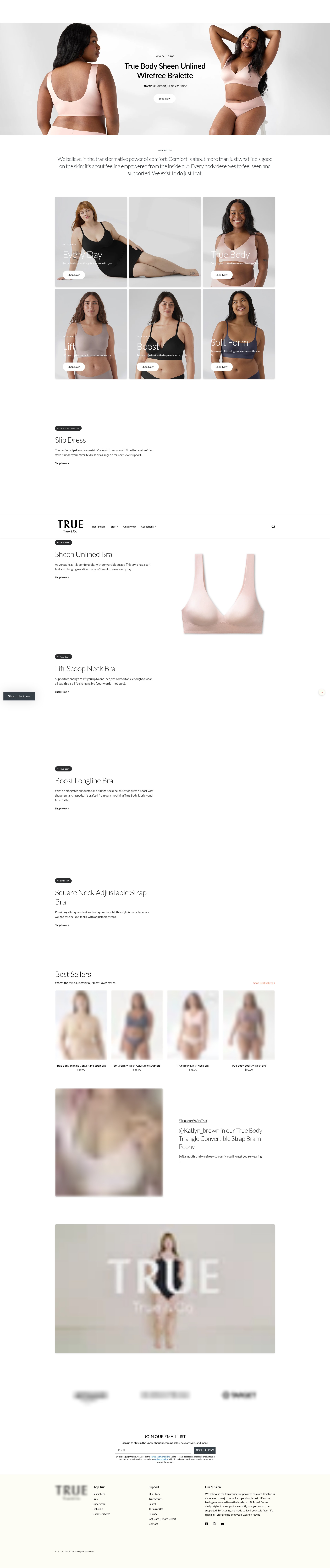 Screenshot of trueandco.com