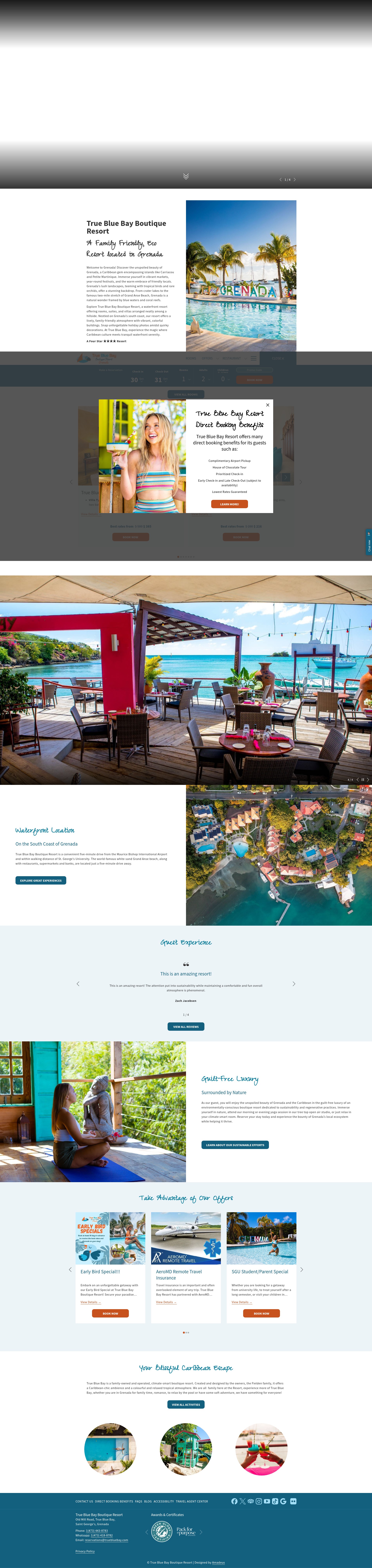 Screenshot of truebluebay.com