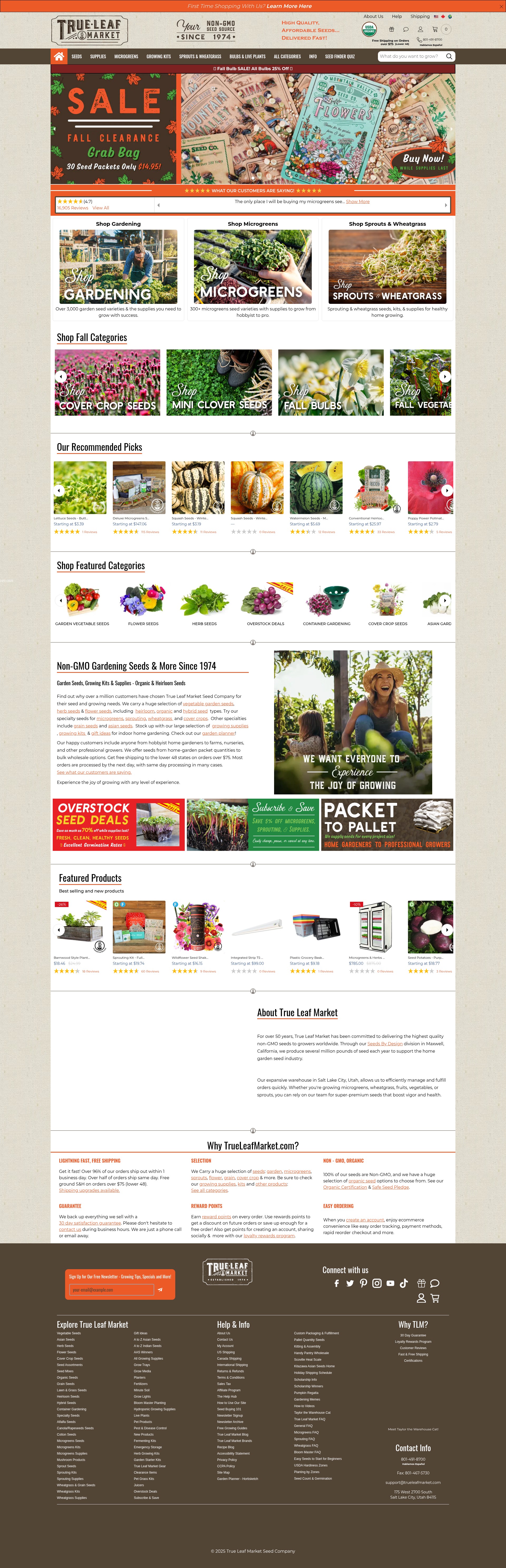 Screenshot of trueleafmarket.myshopify.com