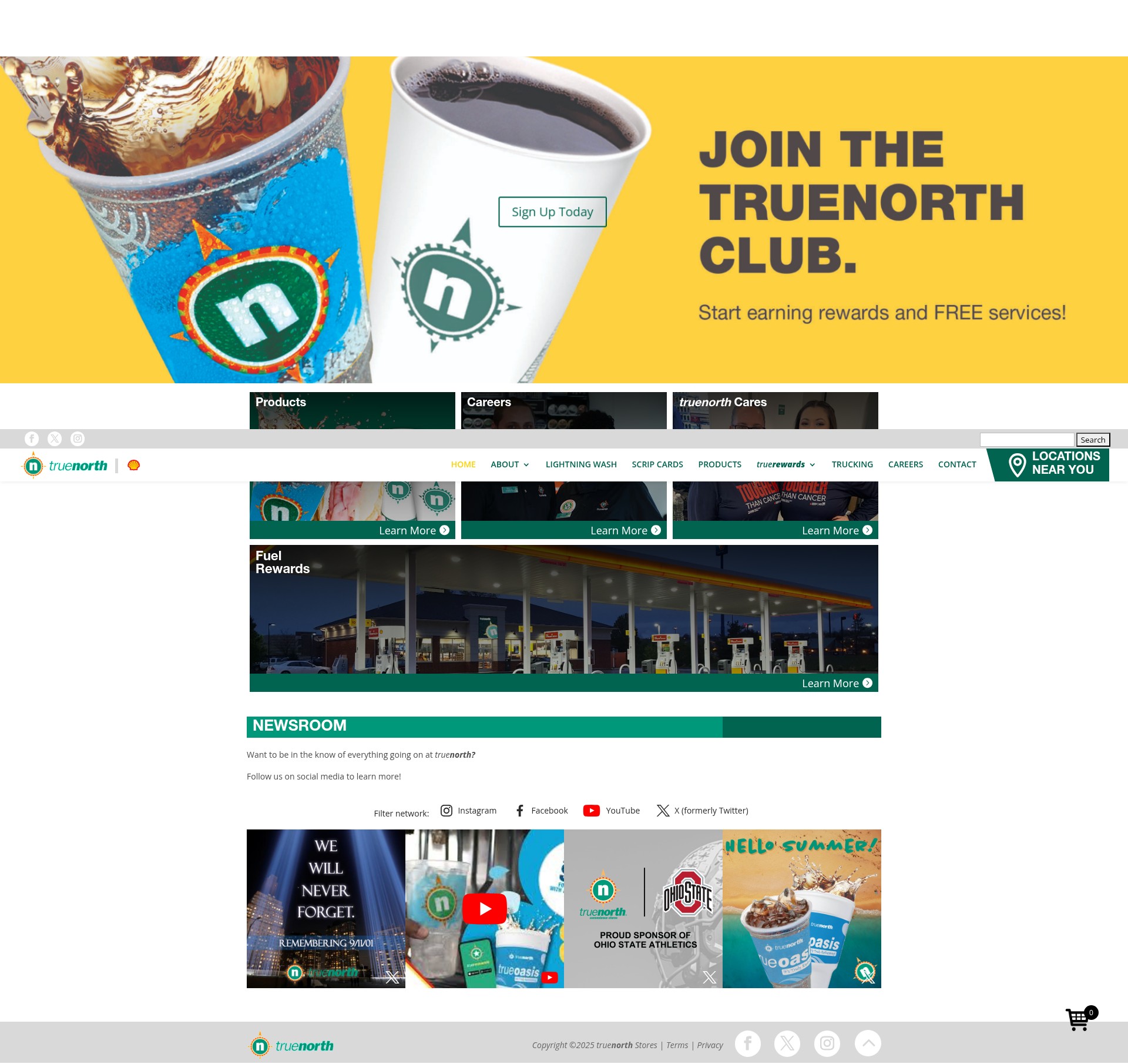 Screenshot of truenorthstores.com