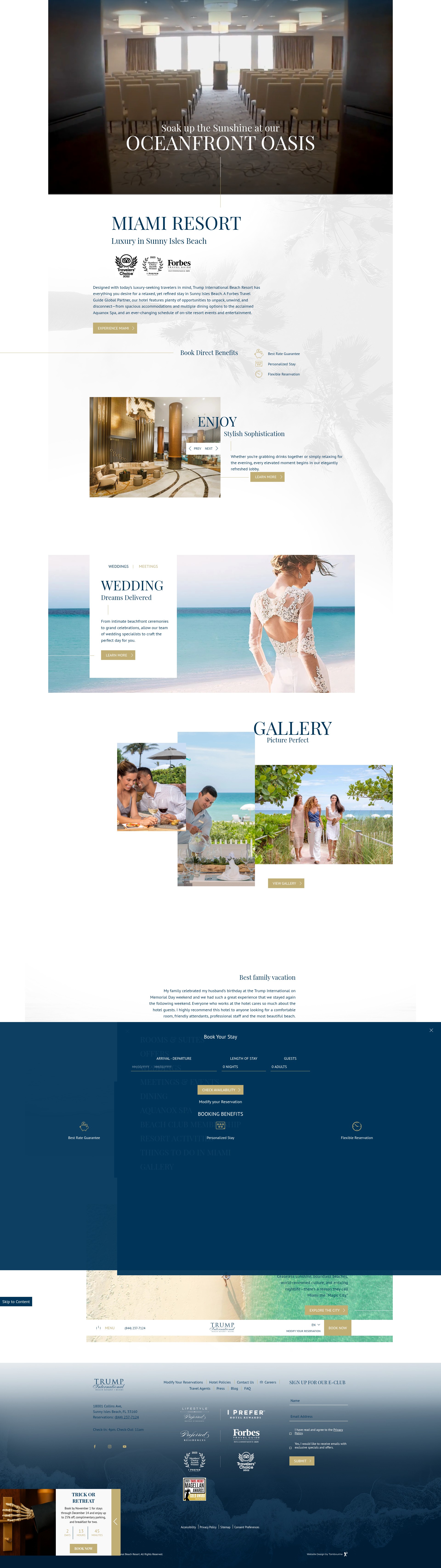 Screenshot of trumpmiami.com