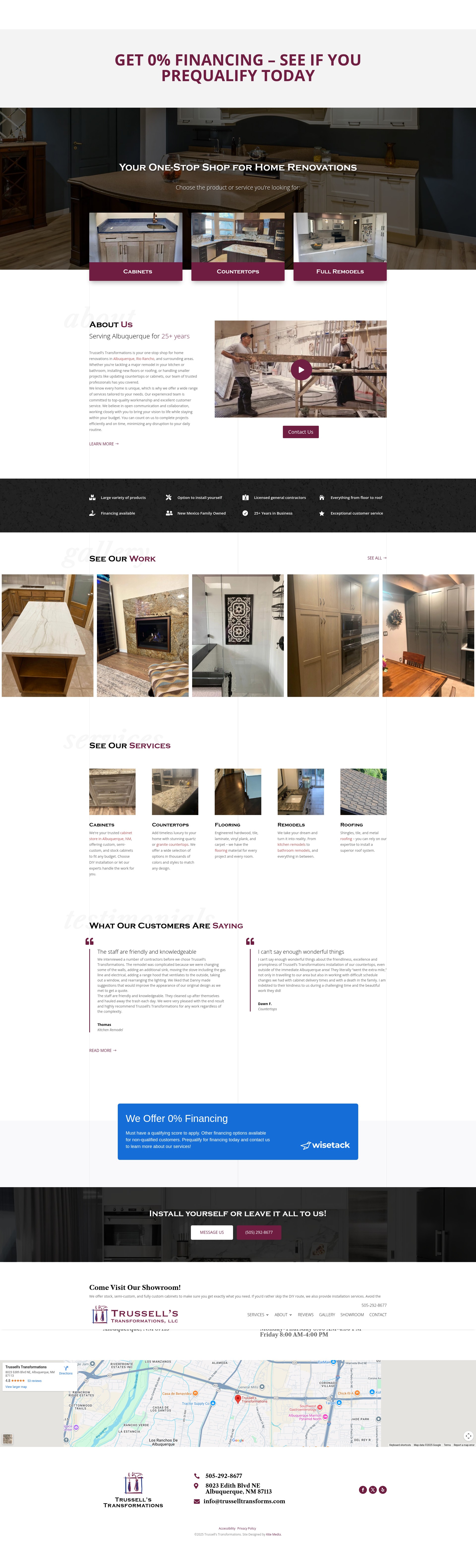 Screenshot of trusselltransforms.com
