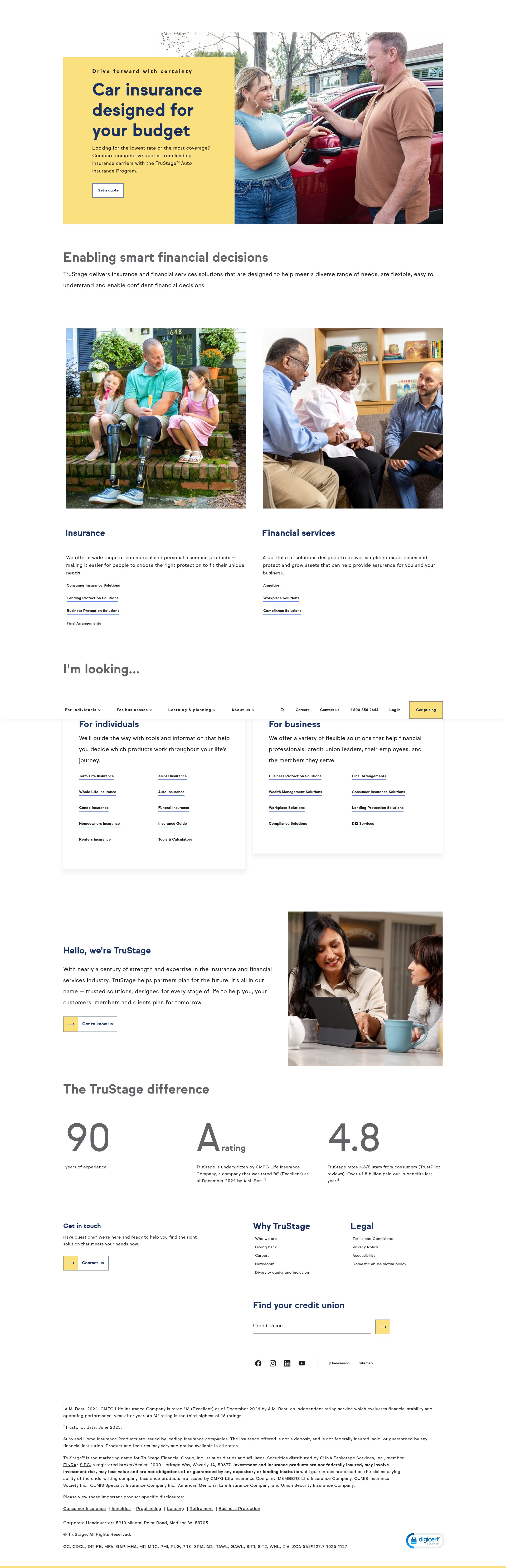Screenshot of trustage.com