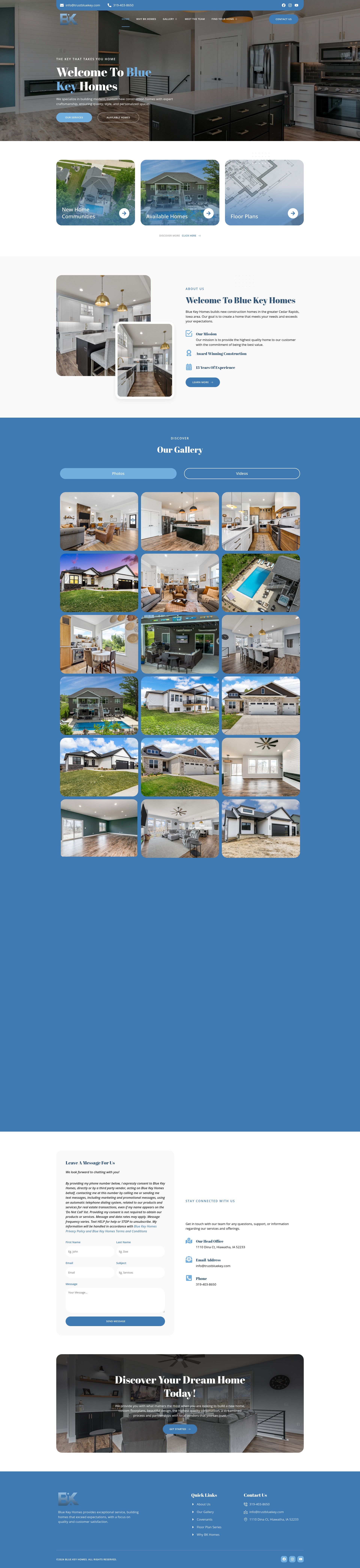 Screenshot of trustbluekey.com