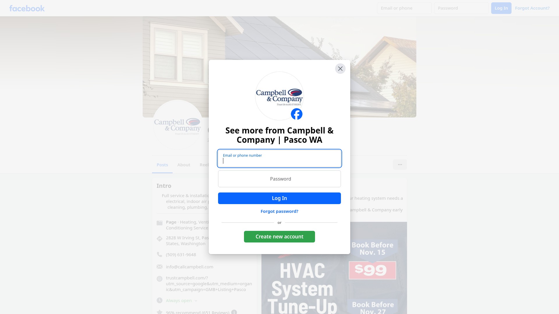 Screenshot of trustcampbell.com