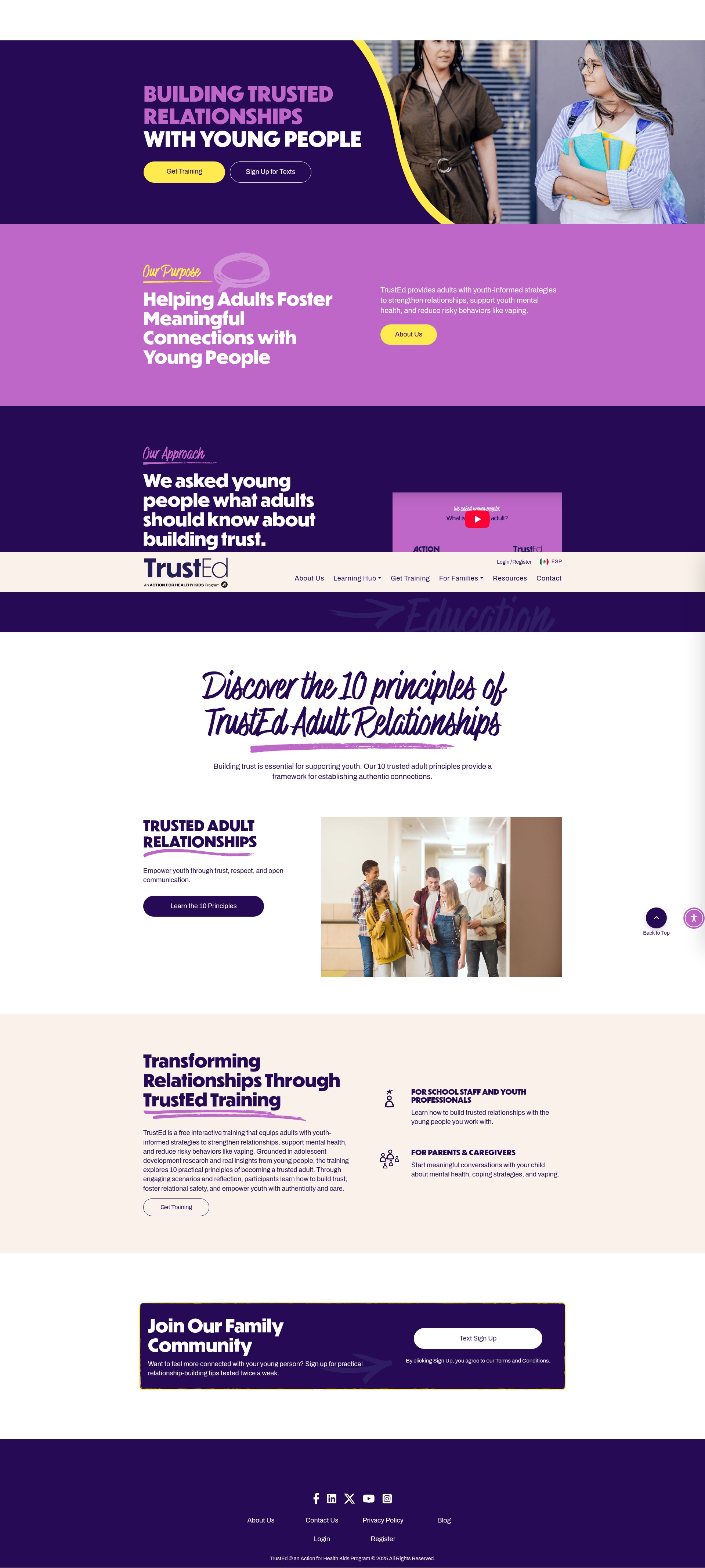 Screenshot of trusteducation.org