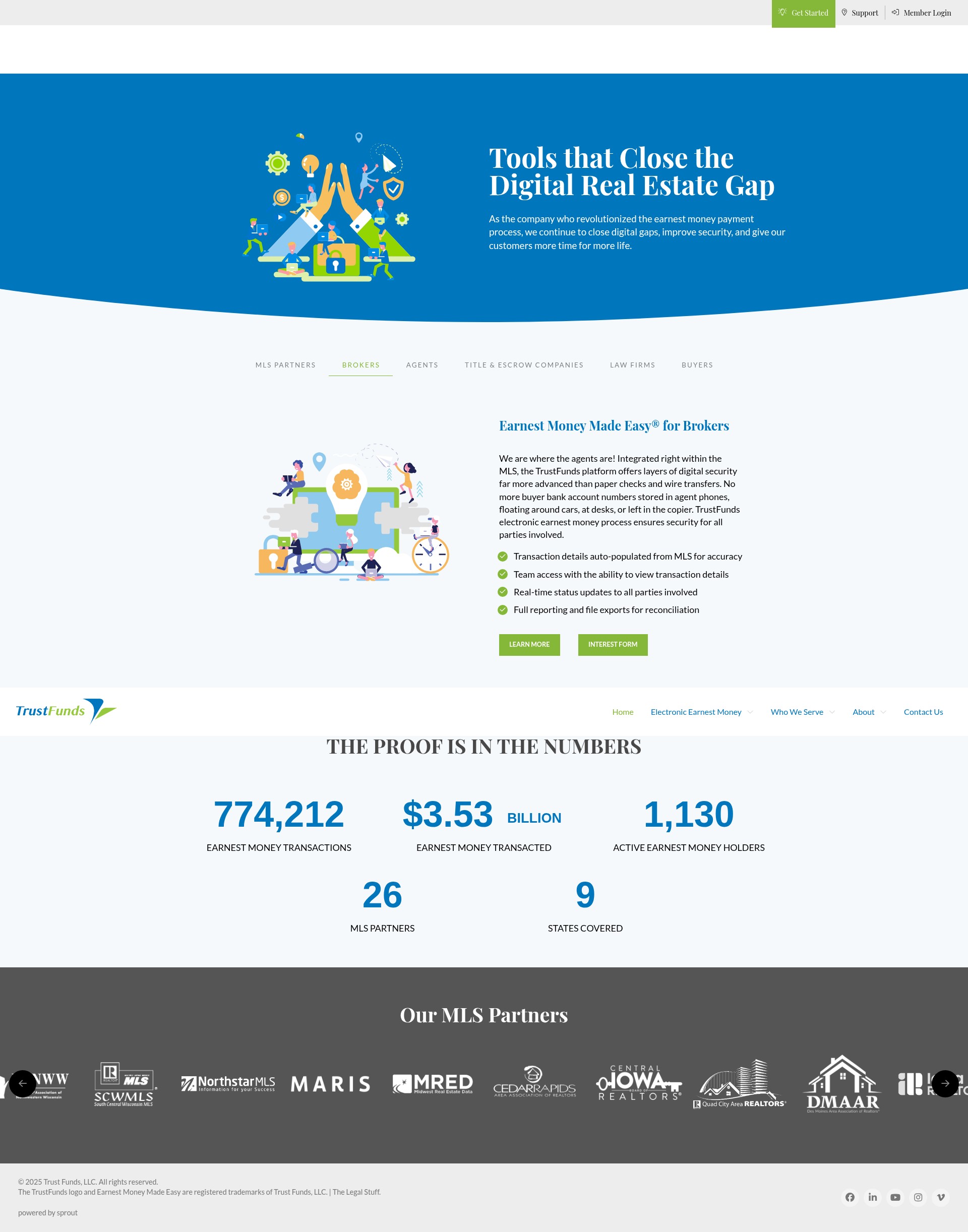 Screenshot of trustfunds.us.com