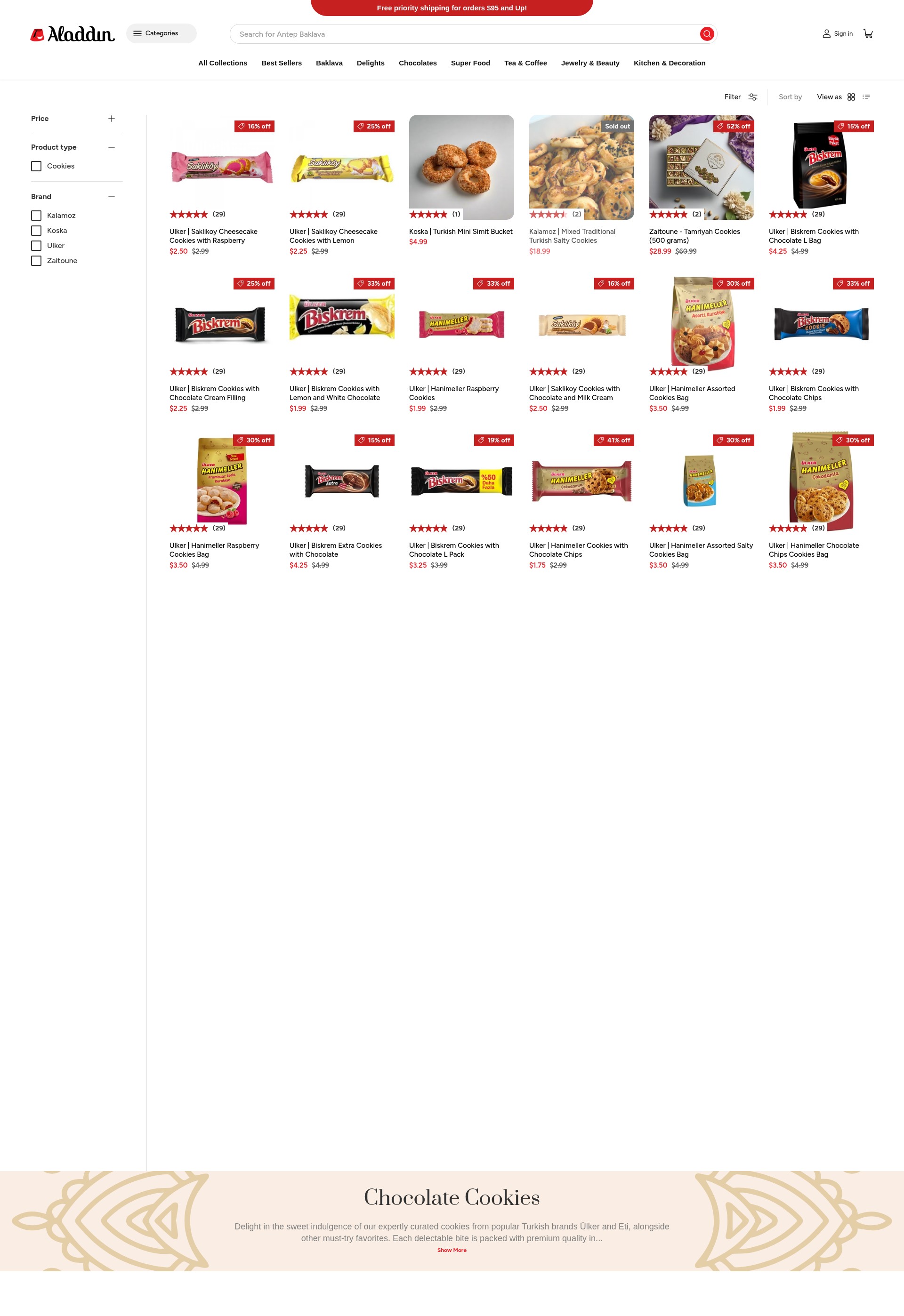 Screenshot of tryaladdin.com