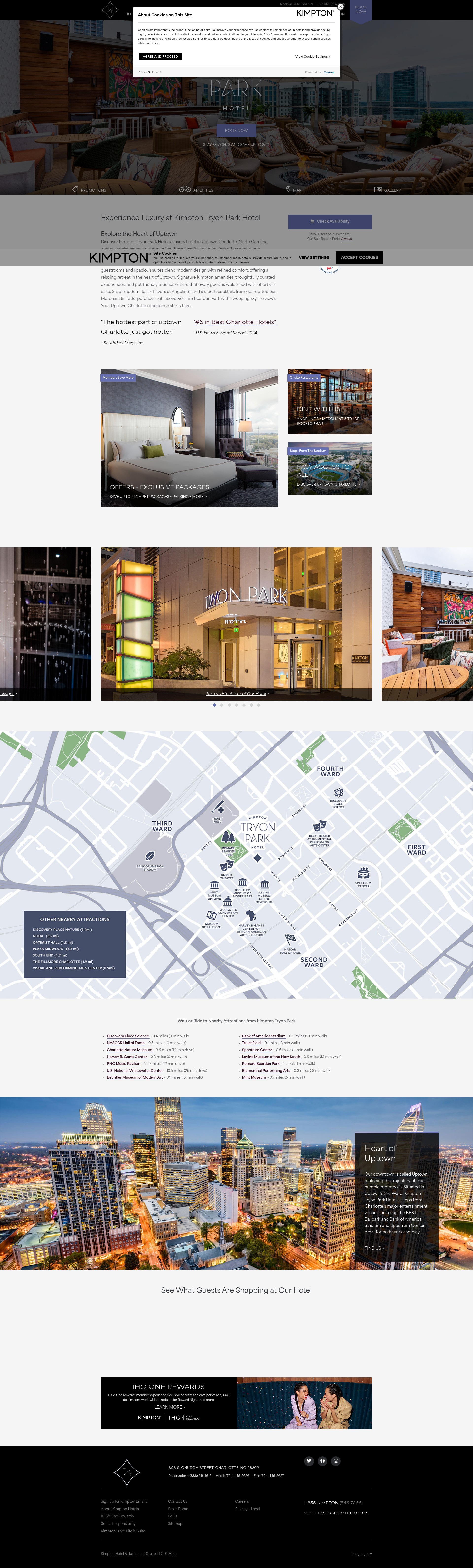 Screenshot of tryonparkhotel.com