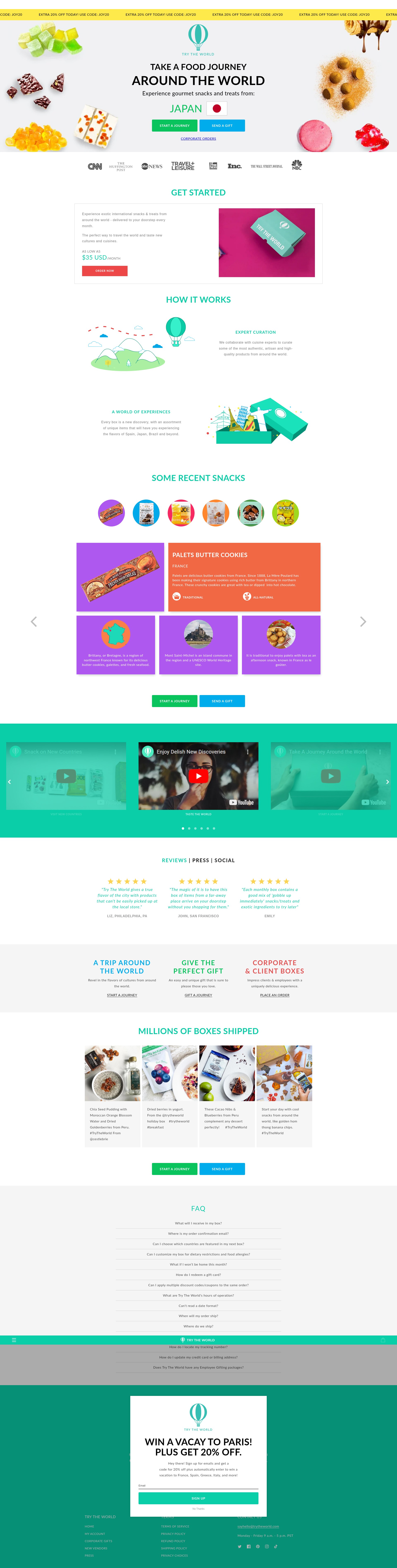 Screenshot of trytheworld.com